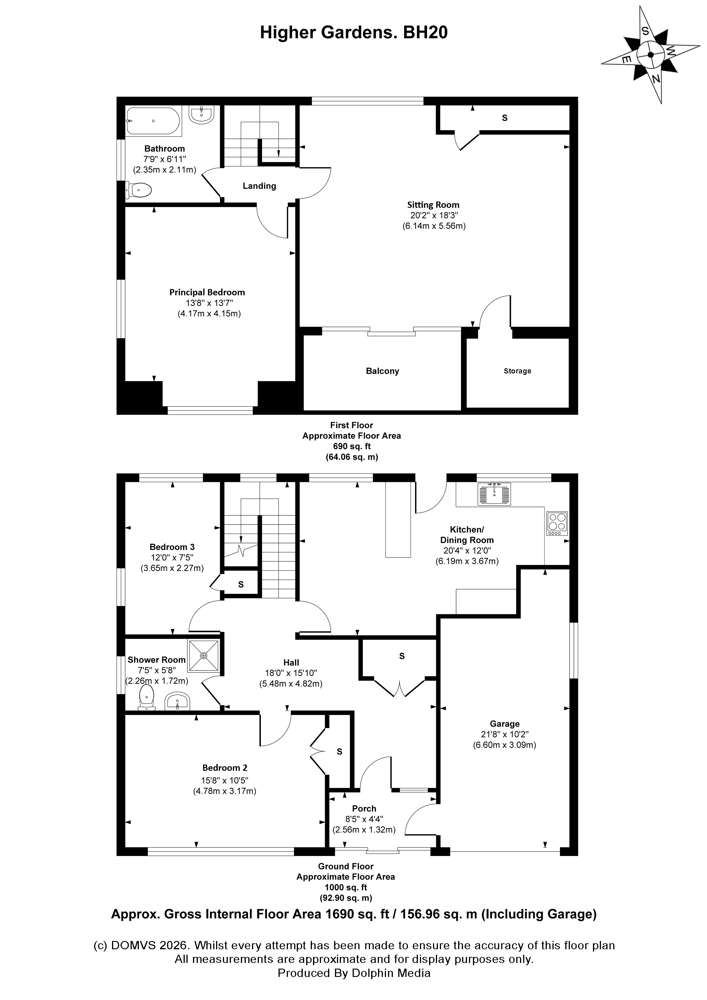 Floorplan for Corfe Castle, Dorset