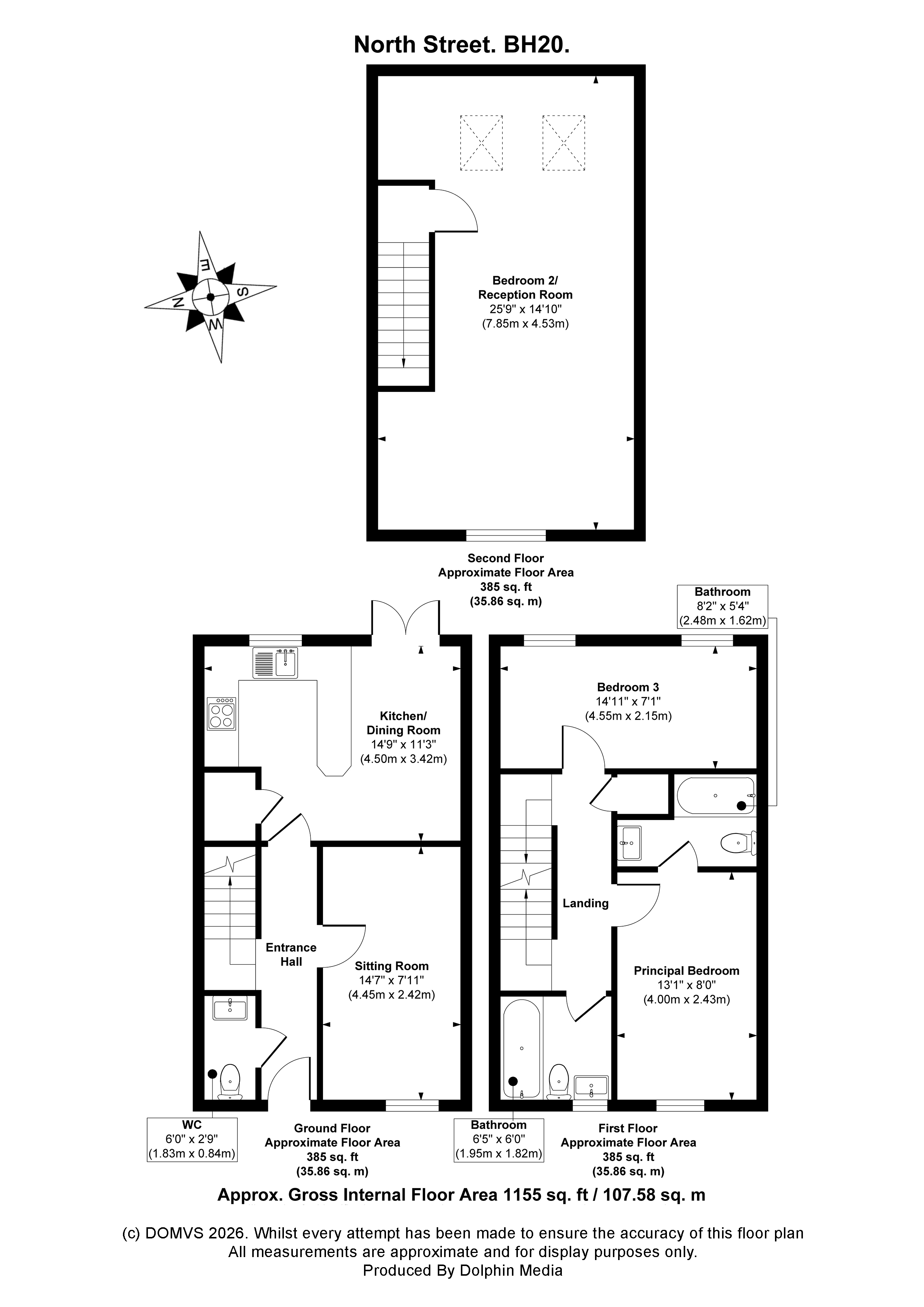 Floorplan for Wareham, Dorset