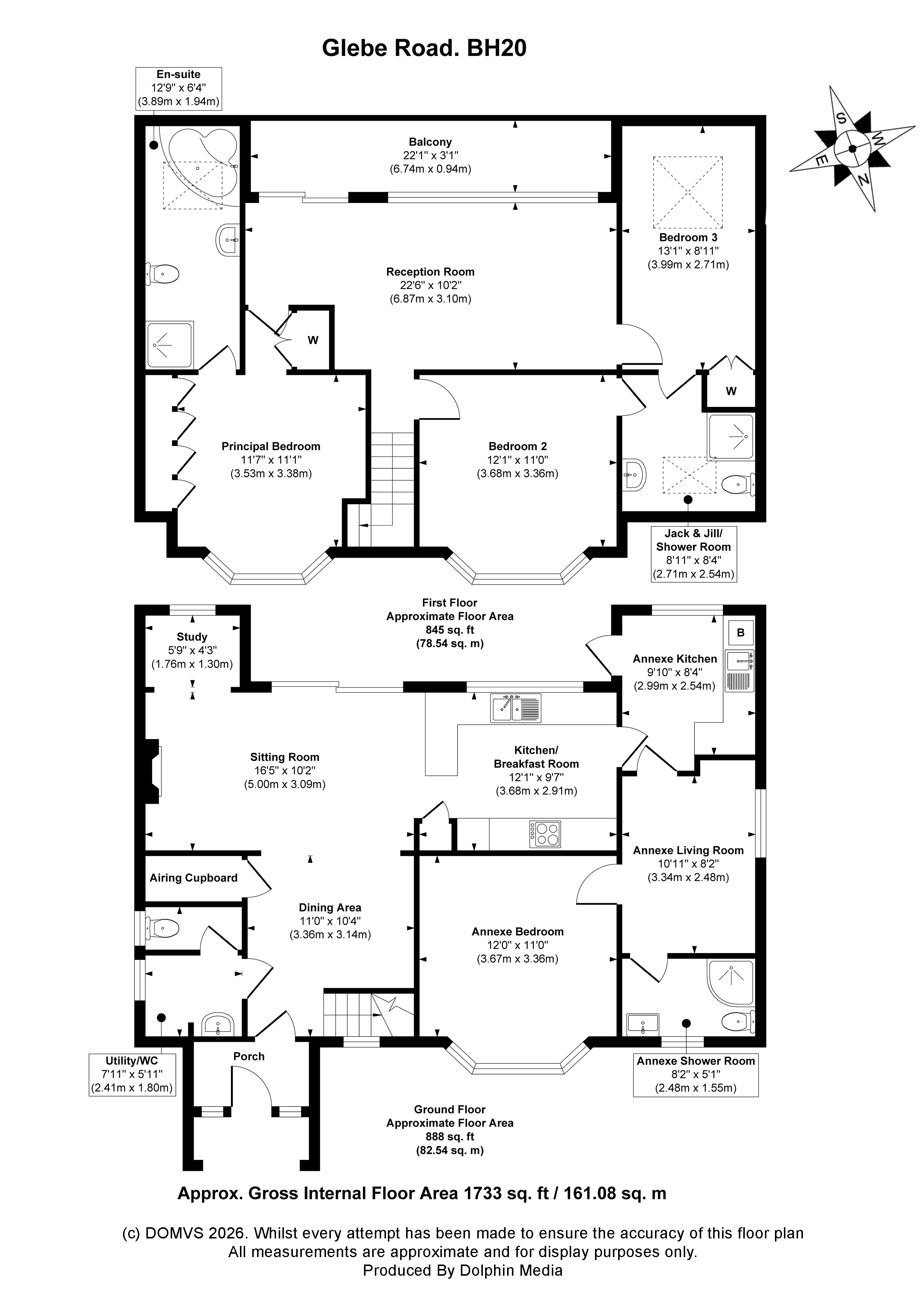Floorplan for Lytchett Matravers, Poole
