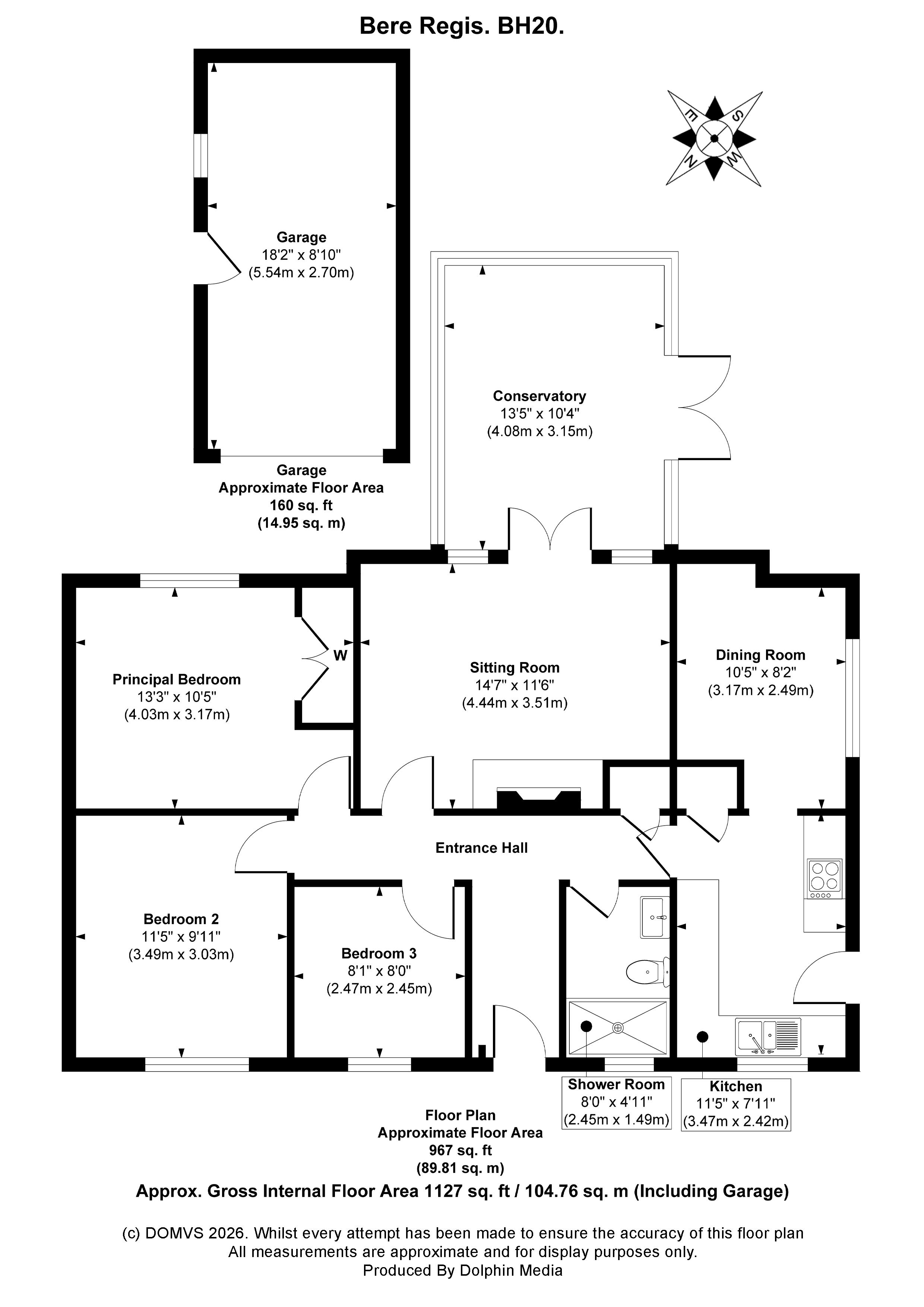 Floorplan for Bere Regis, Wareham