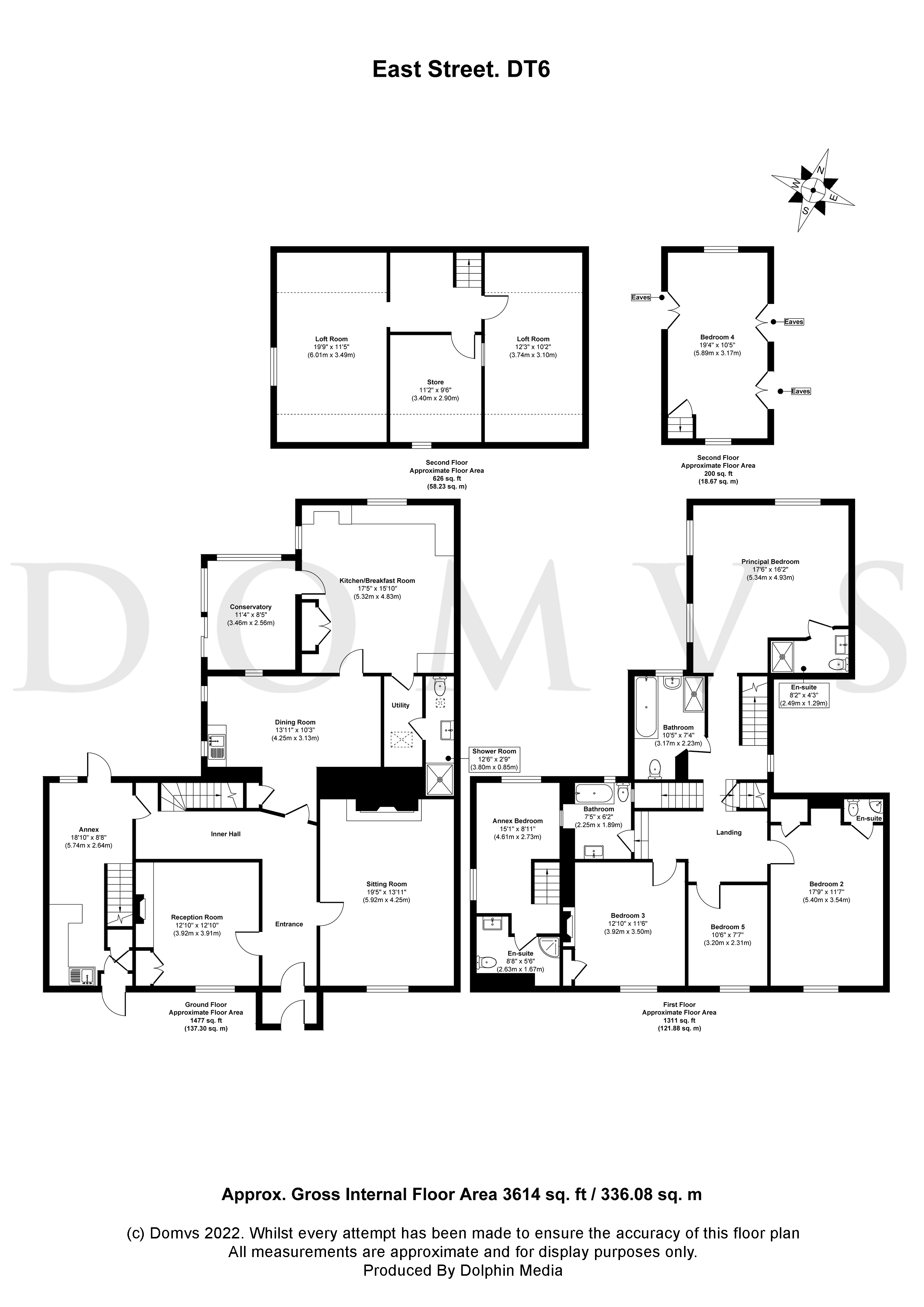 Floorplan for Bridport, Dorset