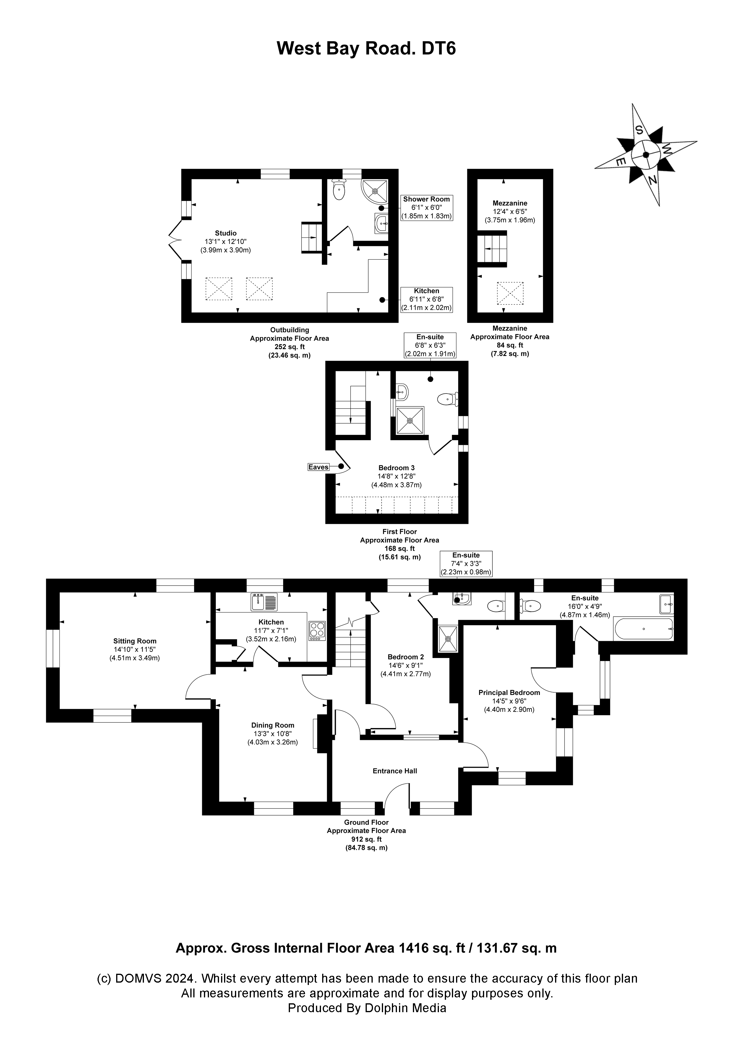 Floorplan for Bridport, Dorset