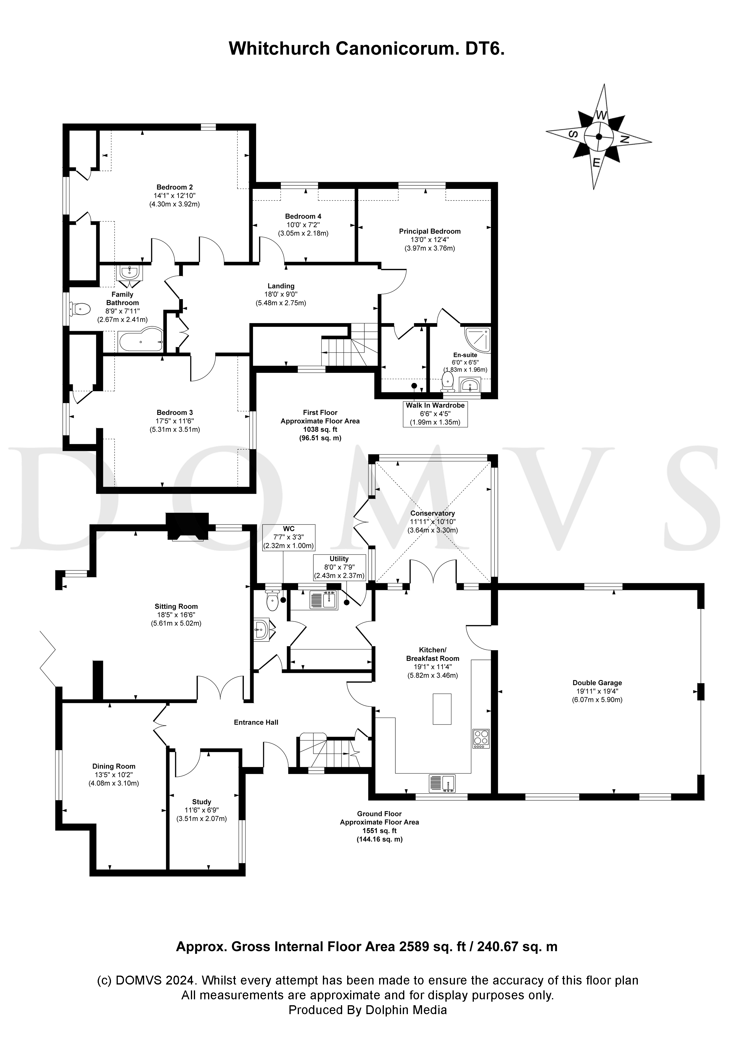 Floorplan for Bridport, Dorset