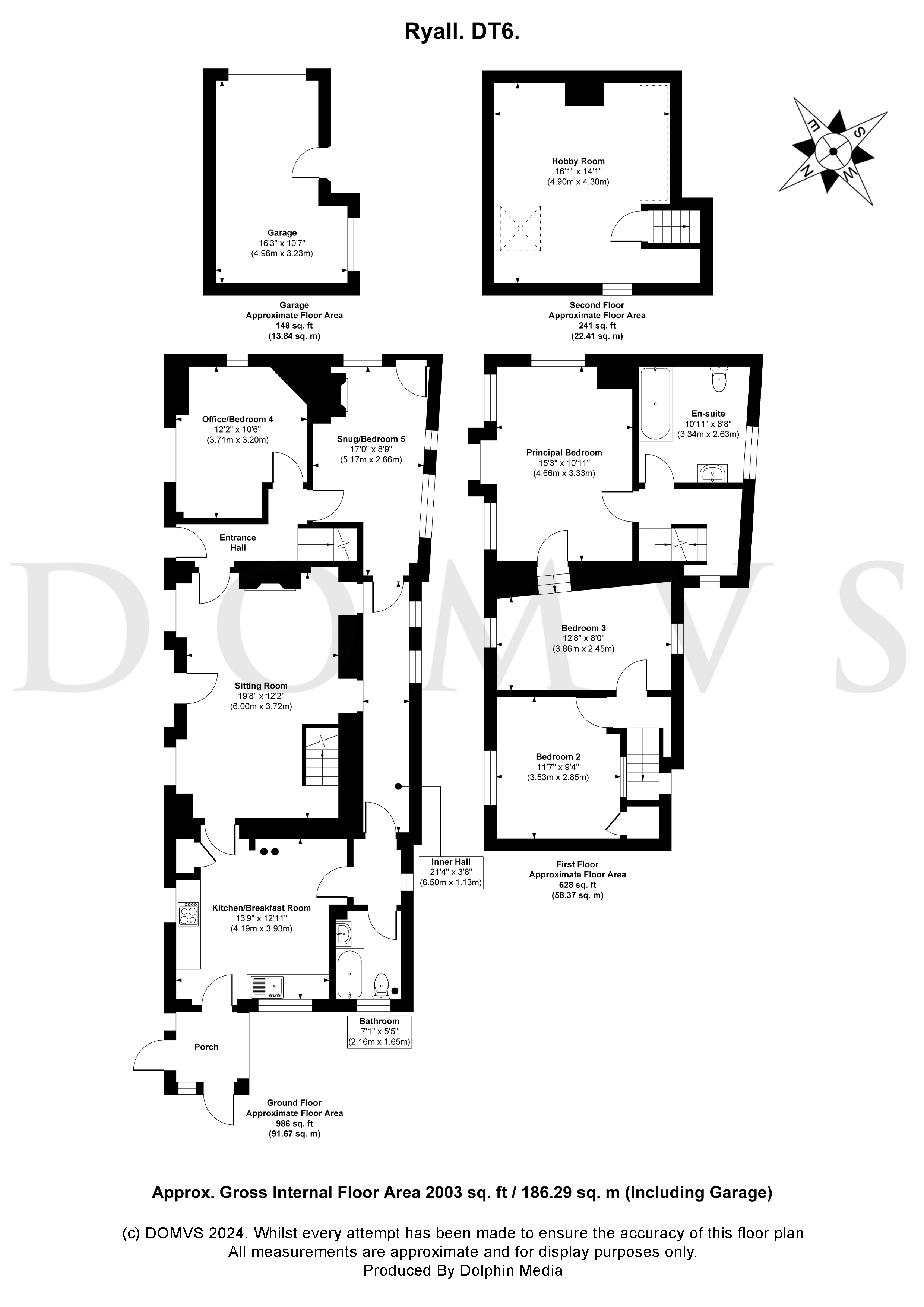 Floorplan for Ryall, Dorset