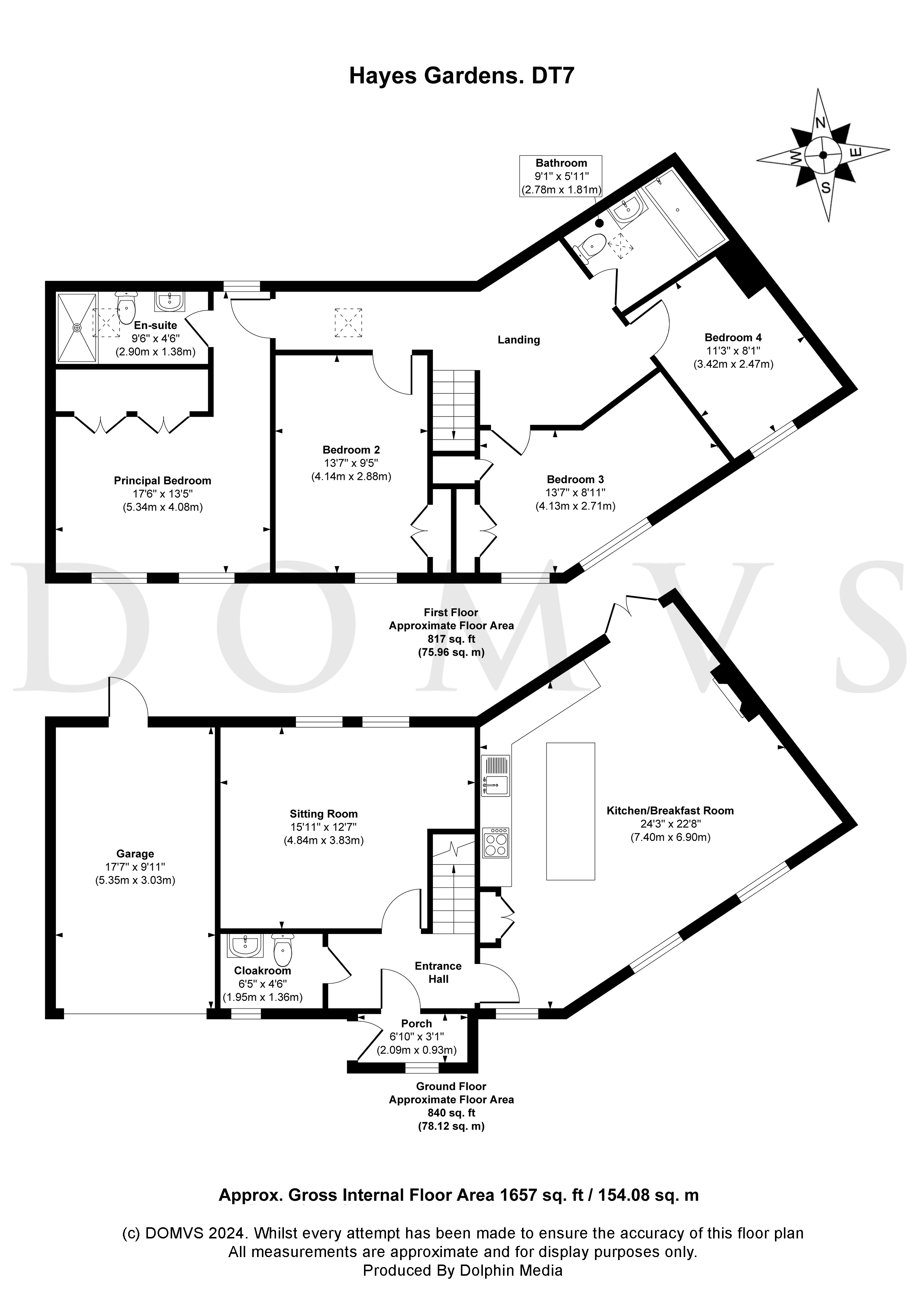 Floorplan for Lyme Regis, Dorset
