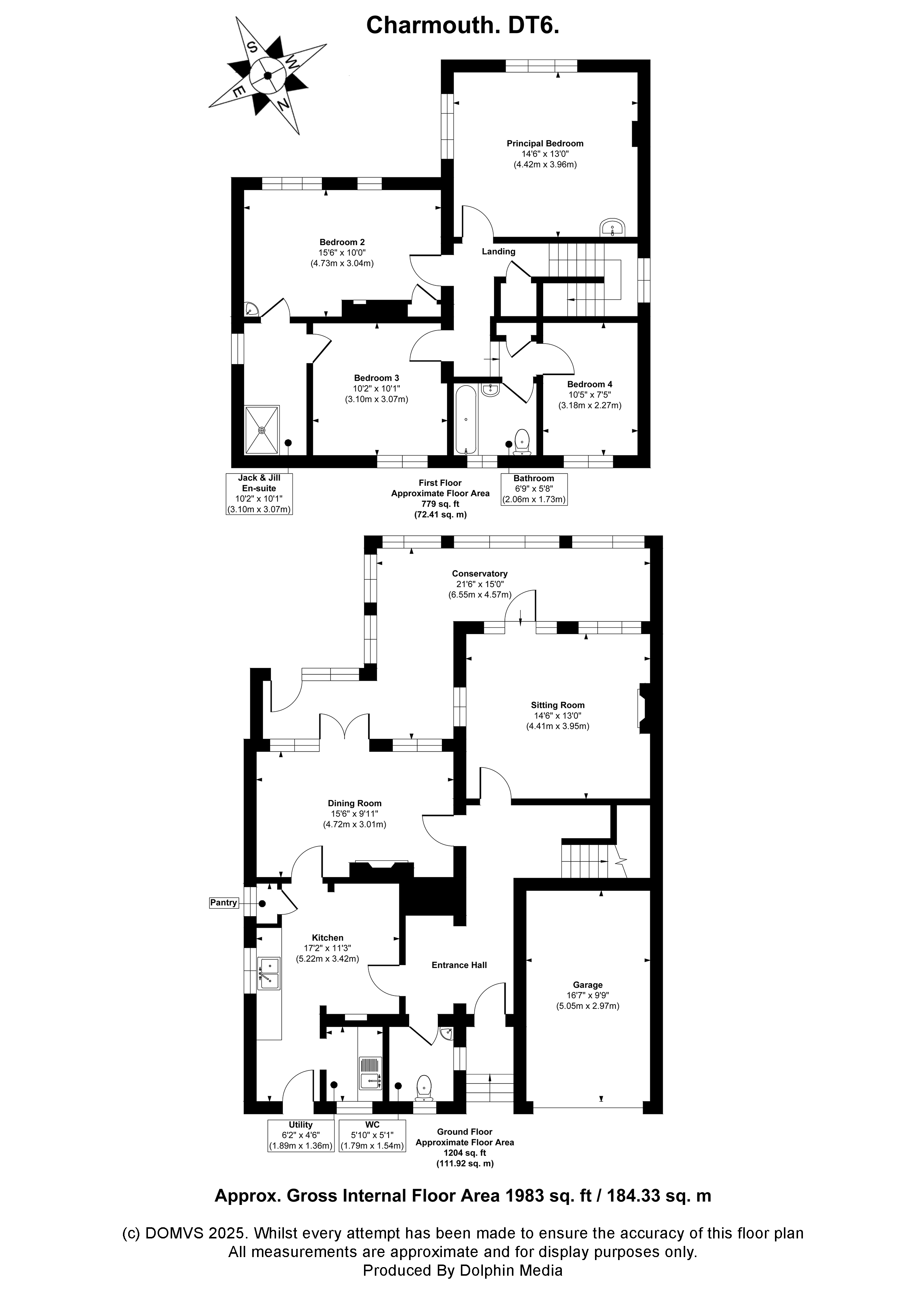 Floorplan for Charmouth, Bridport