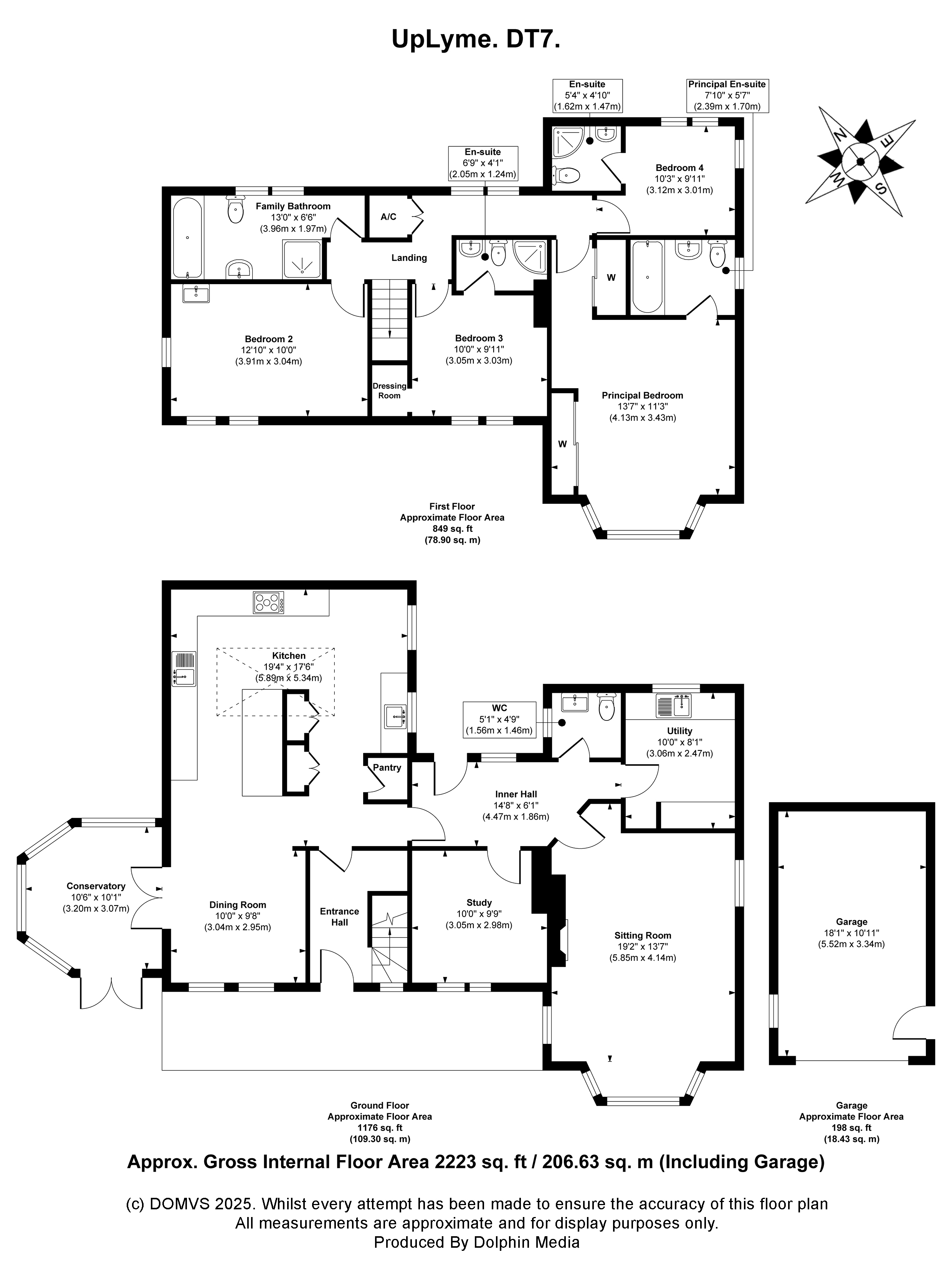 Floorplan for Uplyme, Lyme Regis, Dorset