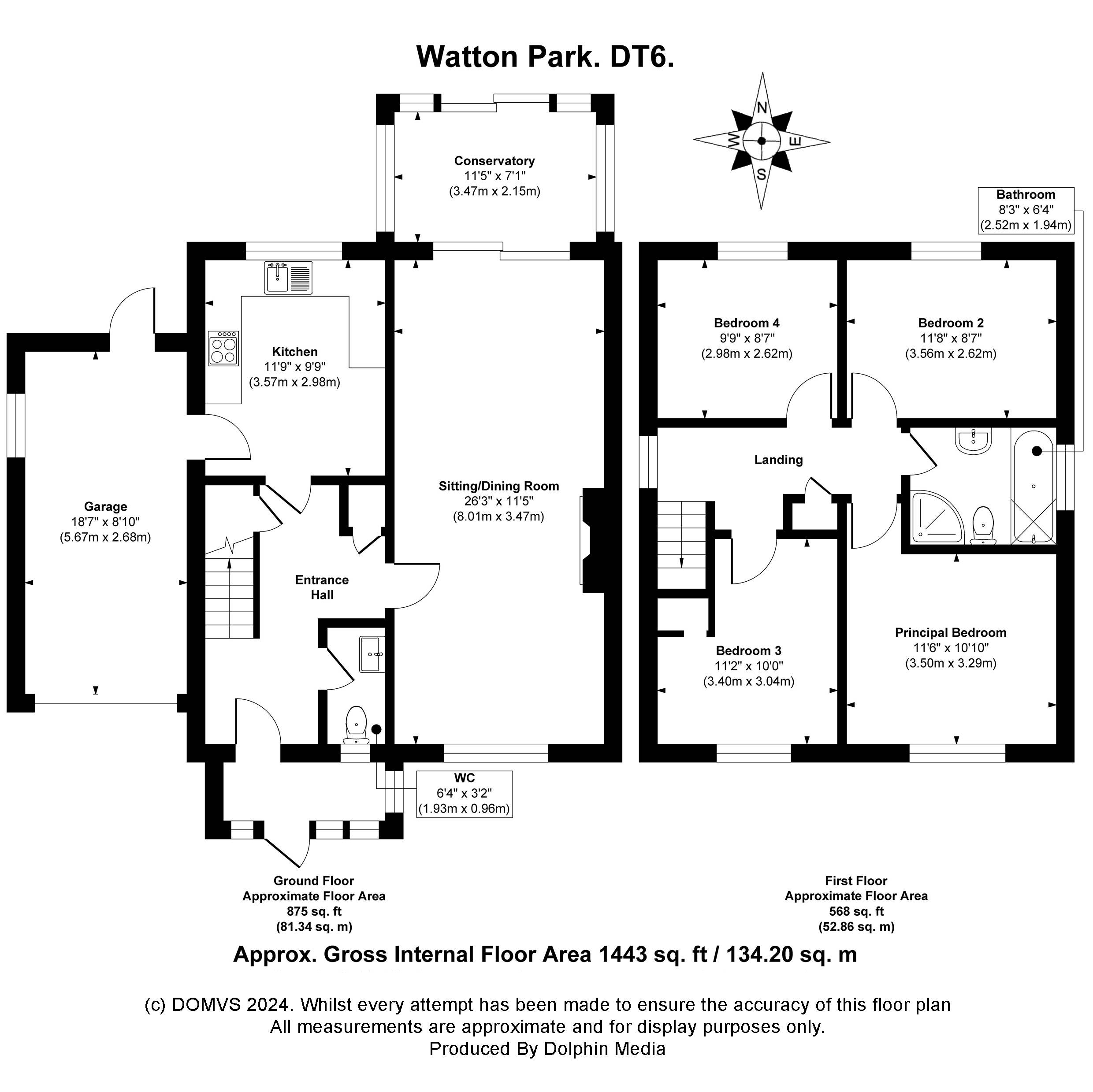 Floorplan for Bridport, Dorset