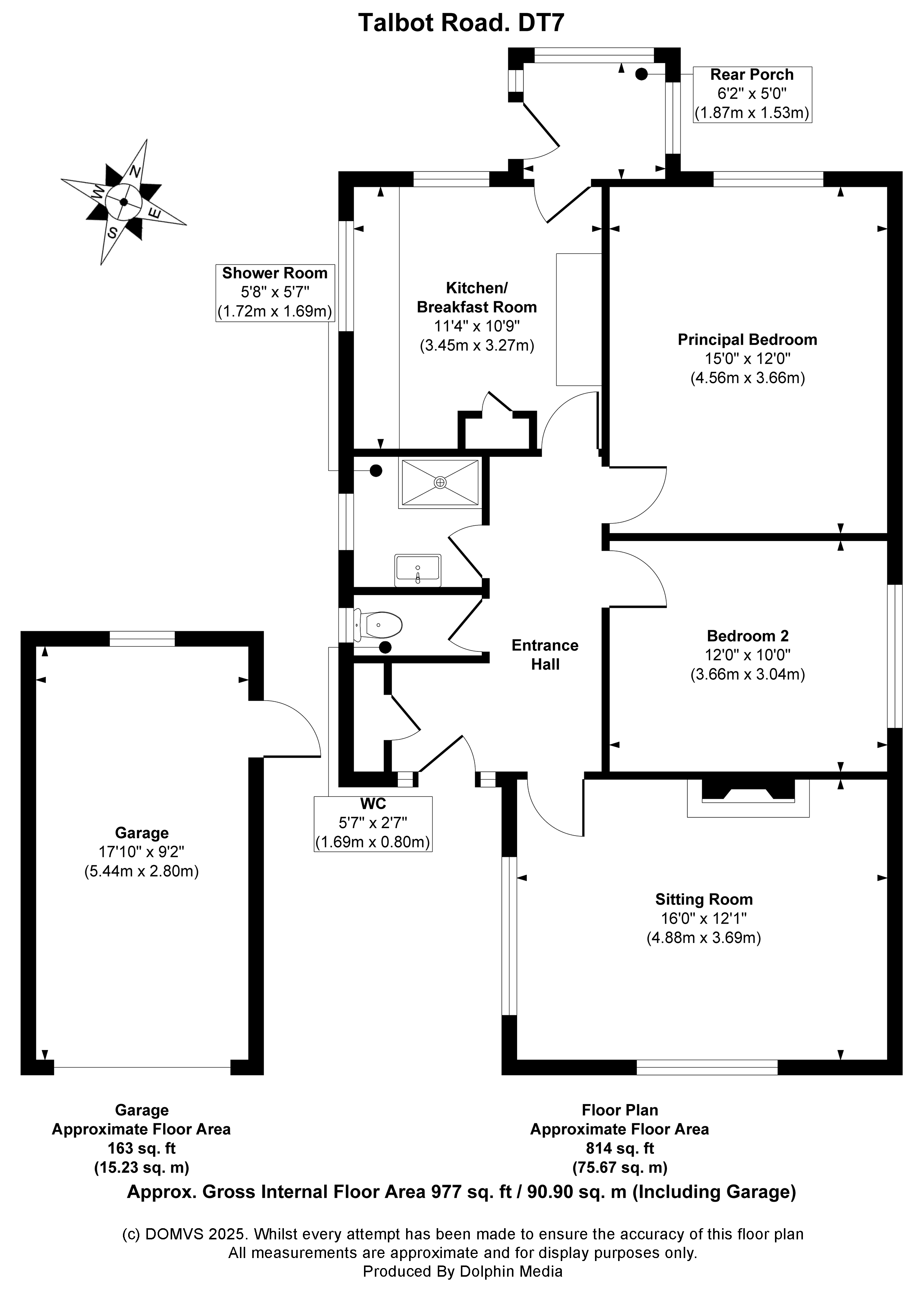 Floorplan for Lyme Regis, Dorset