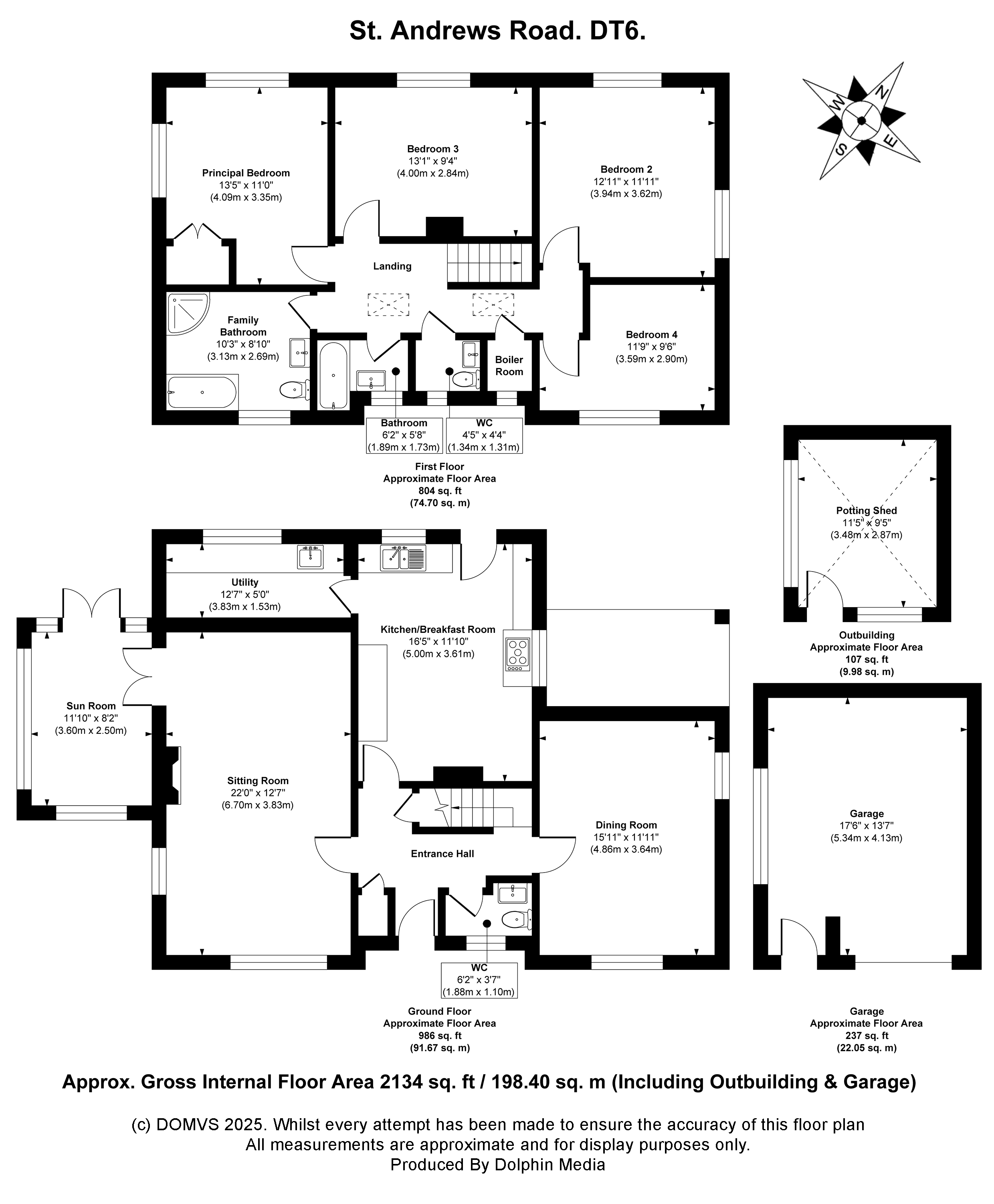 Floorplan for Bridport, Dorset