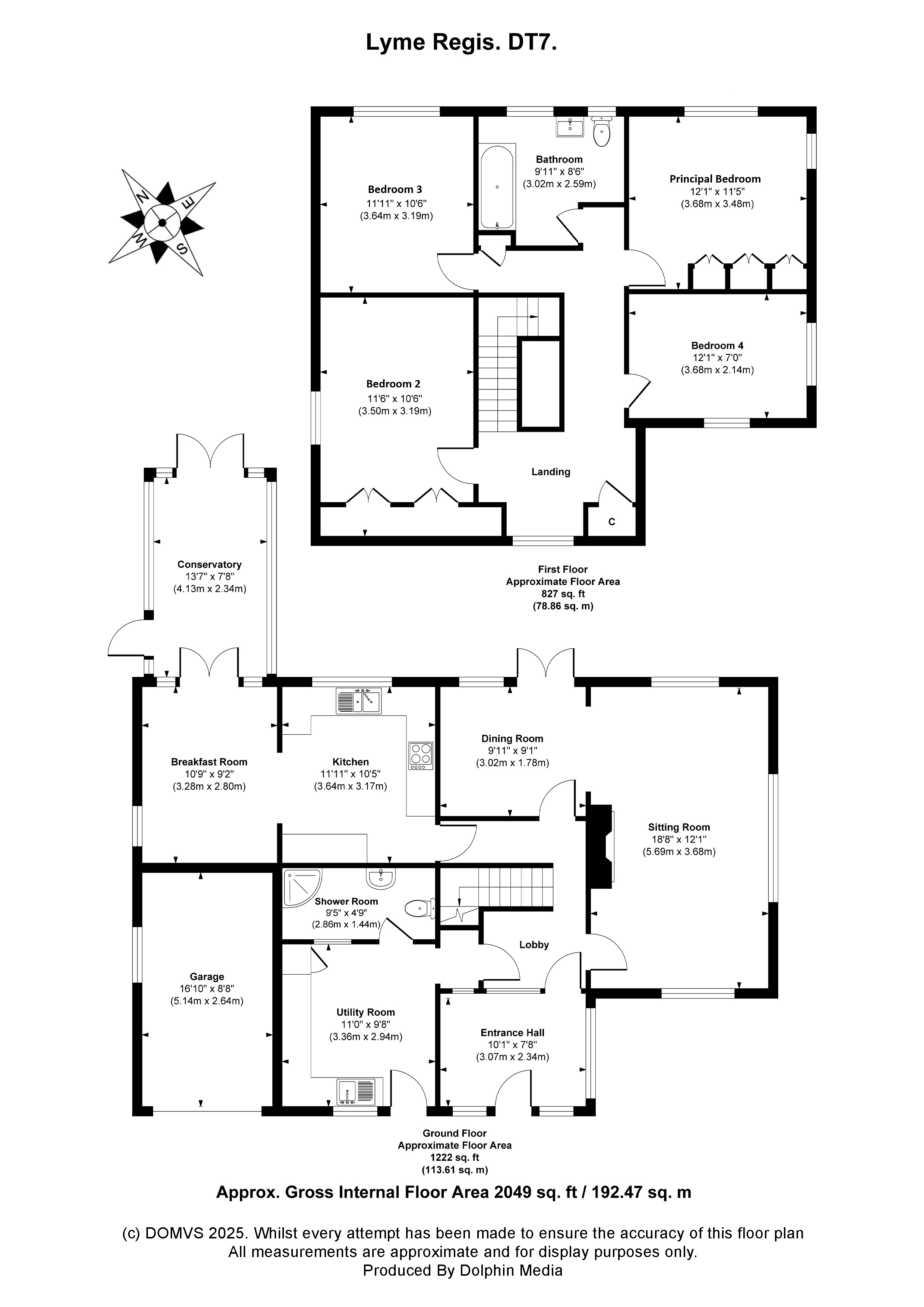 Floorplan for Lyme Regis, Dorset