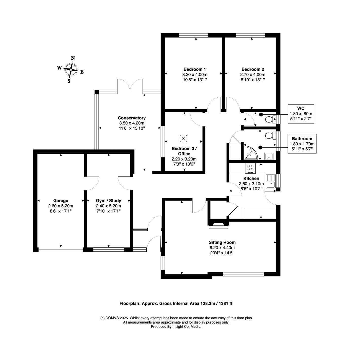 Floorplan for Colyford, Devon