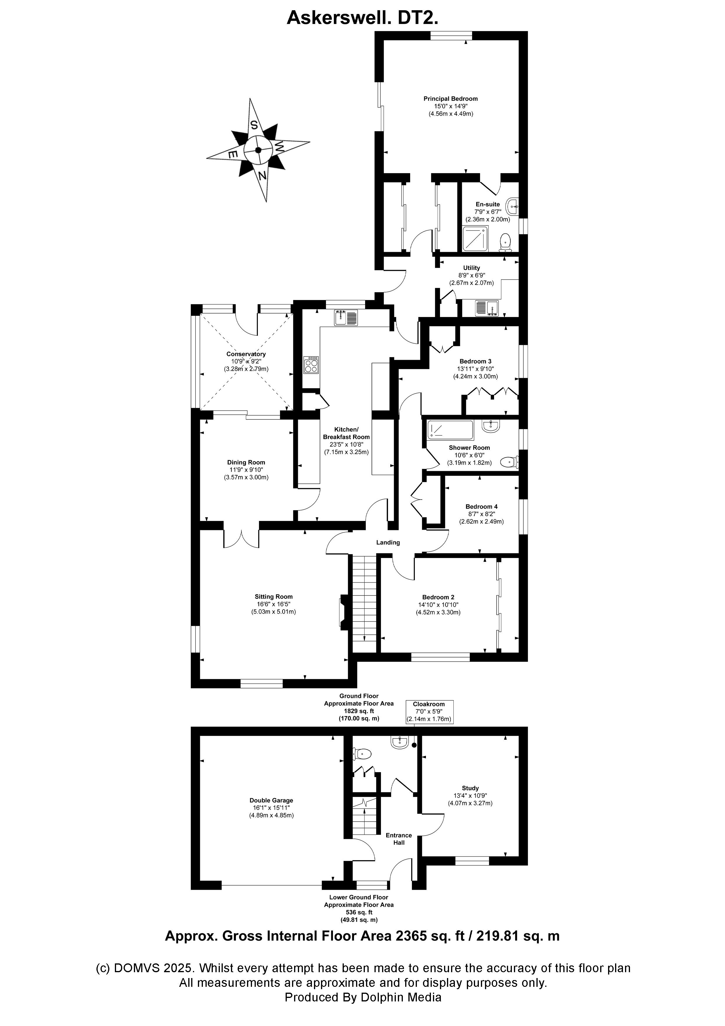 Floorplan for Askerswell, Nr Dorchester, Dorset