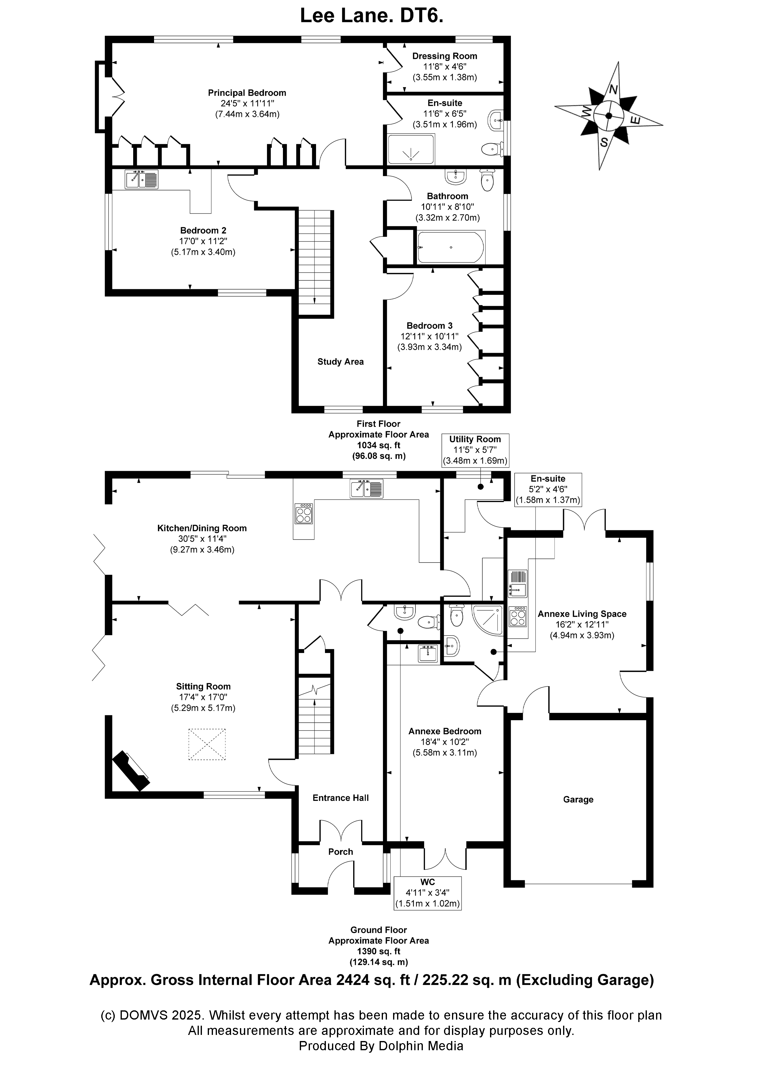 Floorplan for Bridport, Dorset