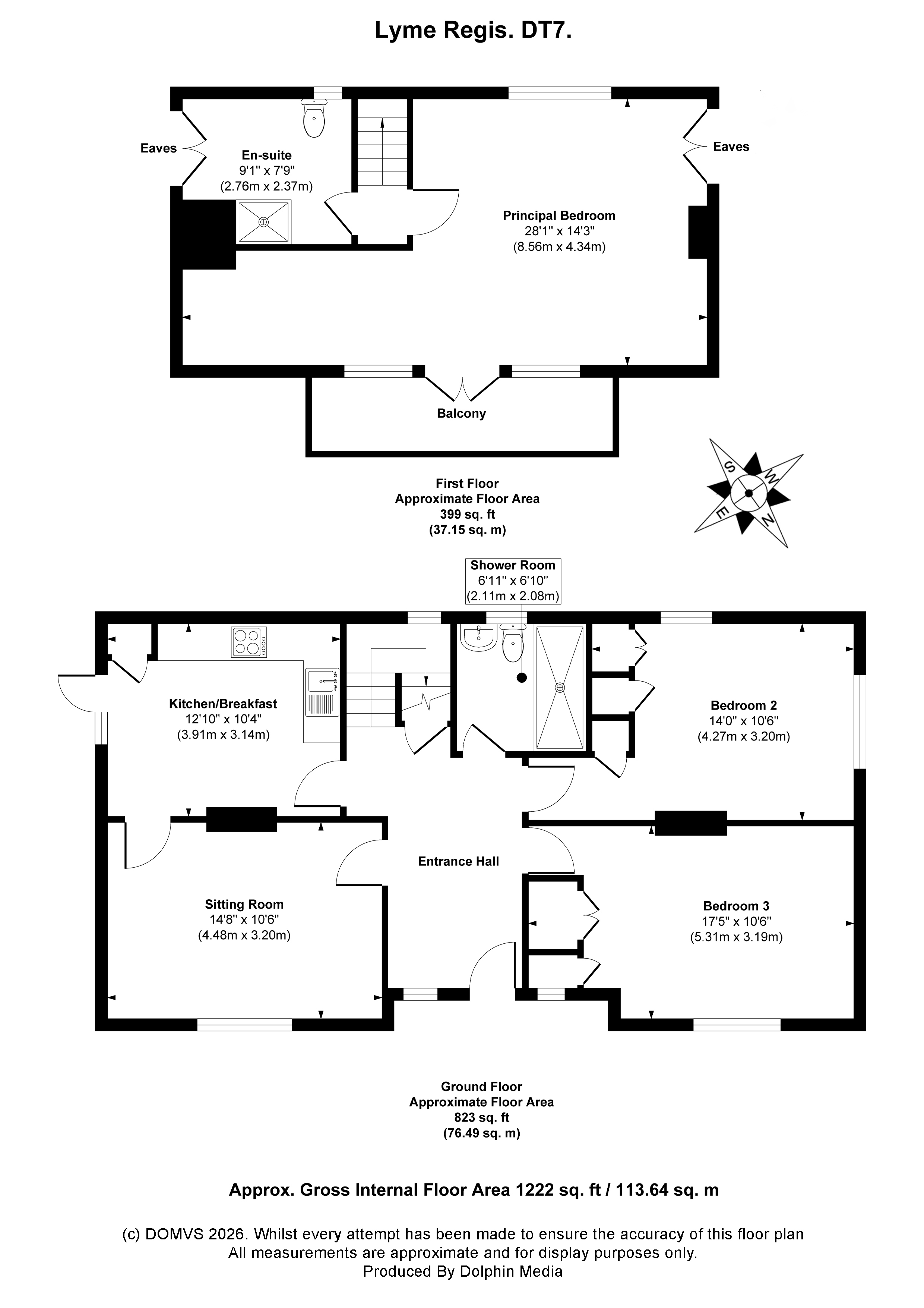 Floorplan for Lyme Regis, Dorset