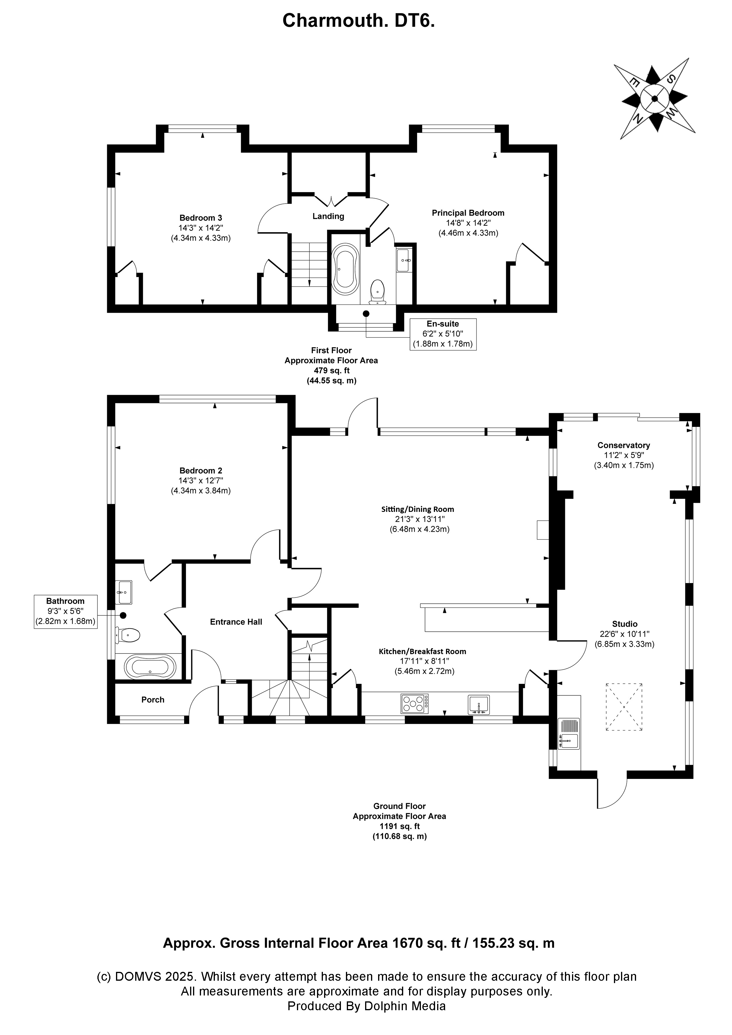 Floorplan for Charmouth, Bridport