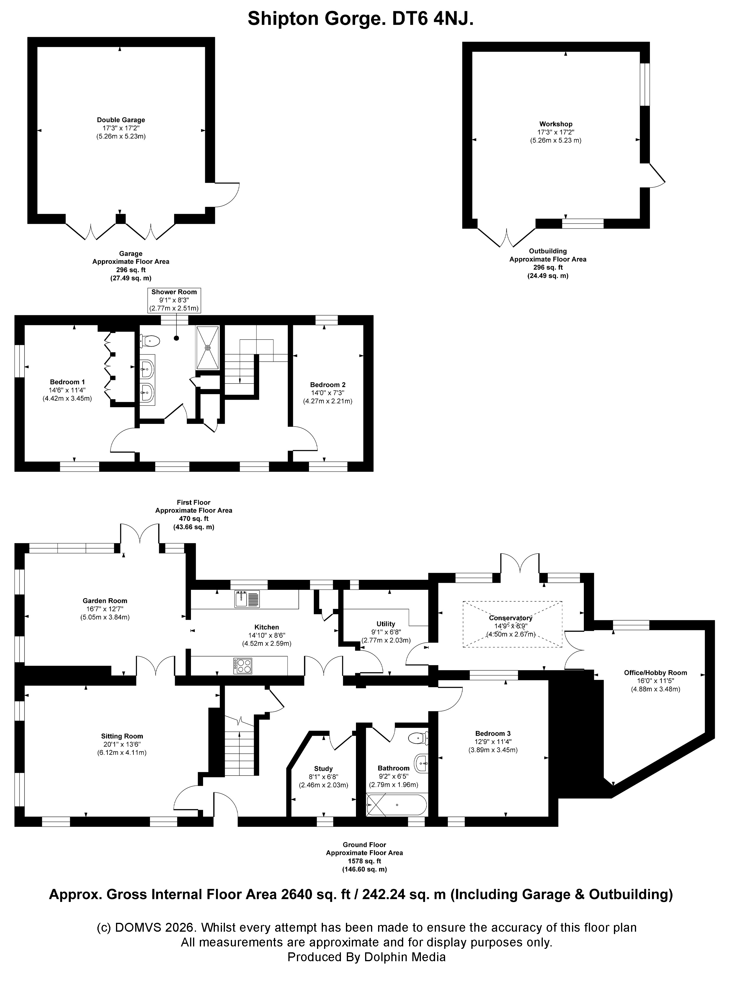 Floorplan for Shipton Gorge, Bridport