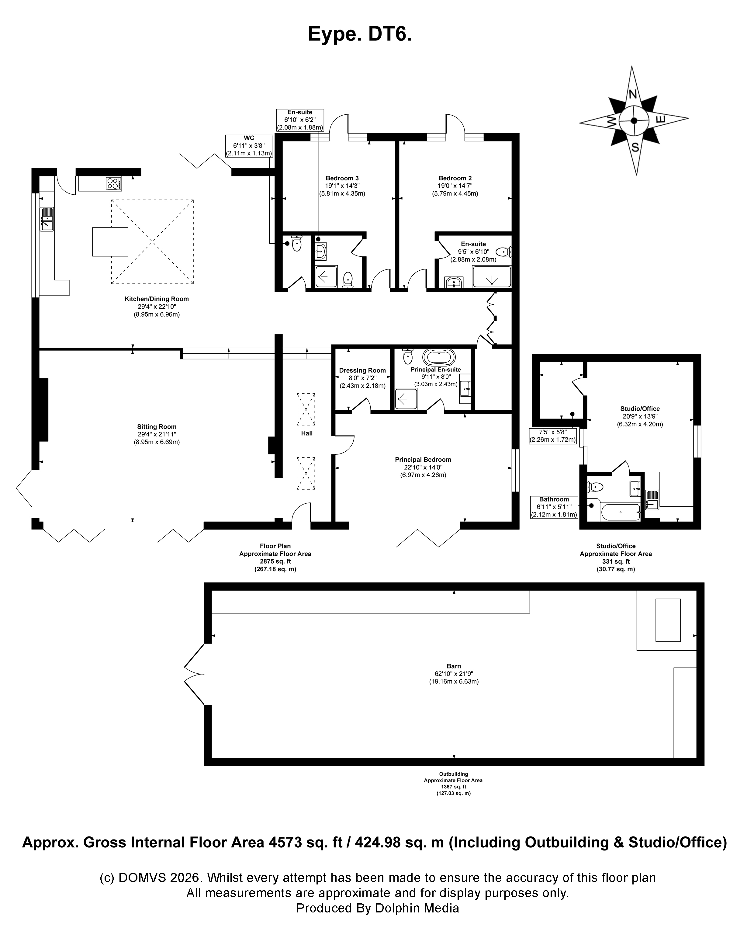 Floorplan for Eype, Bridport, Dorset