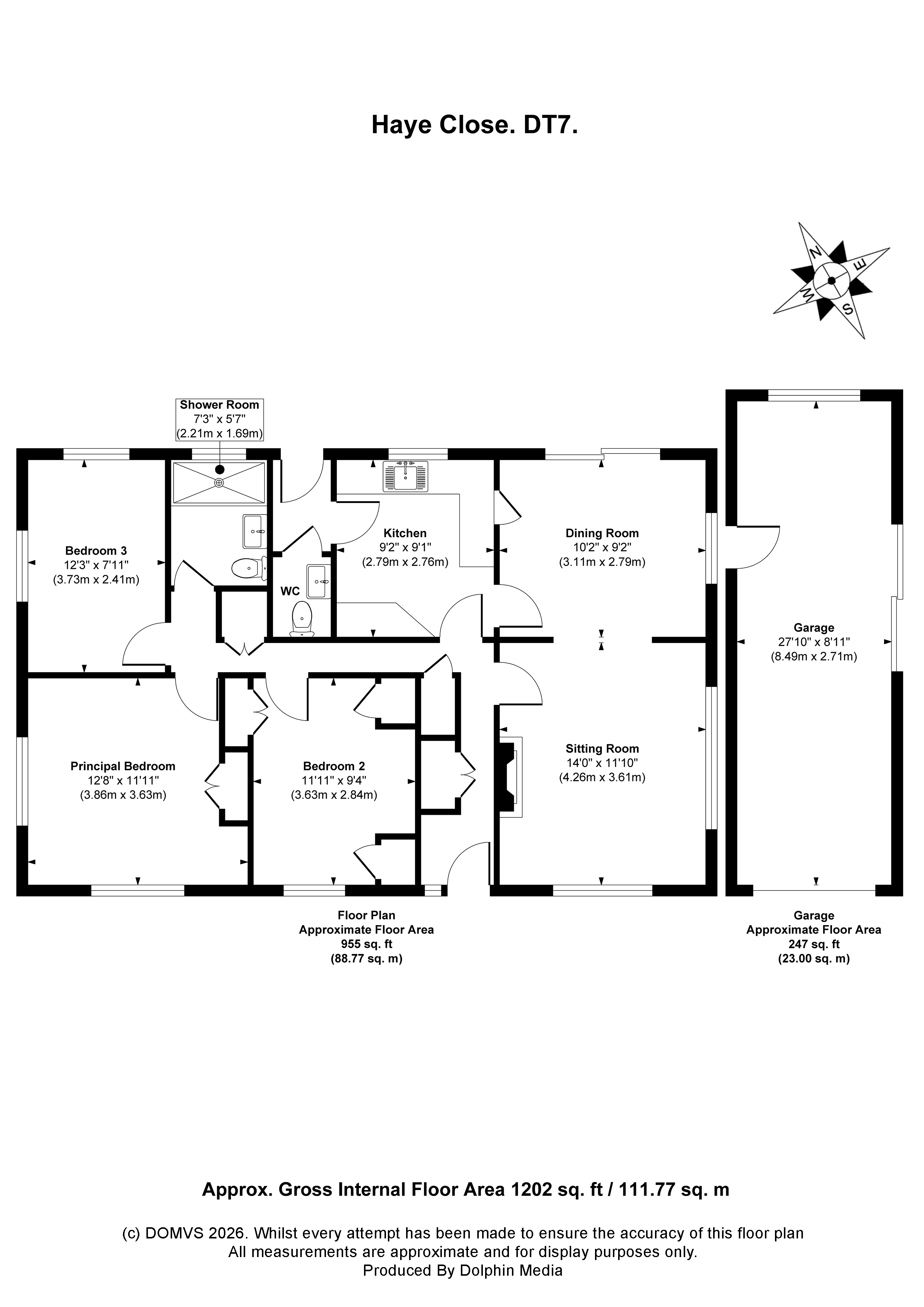 Floorplan for Lyme Regis, Dorset