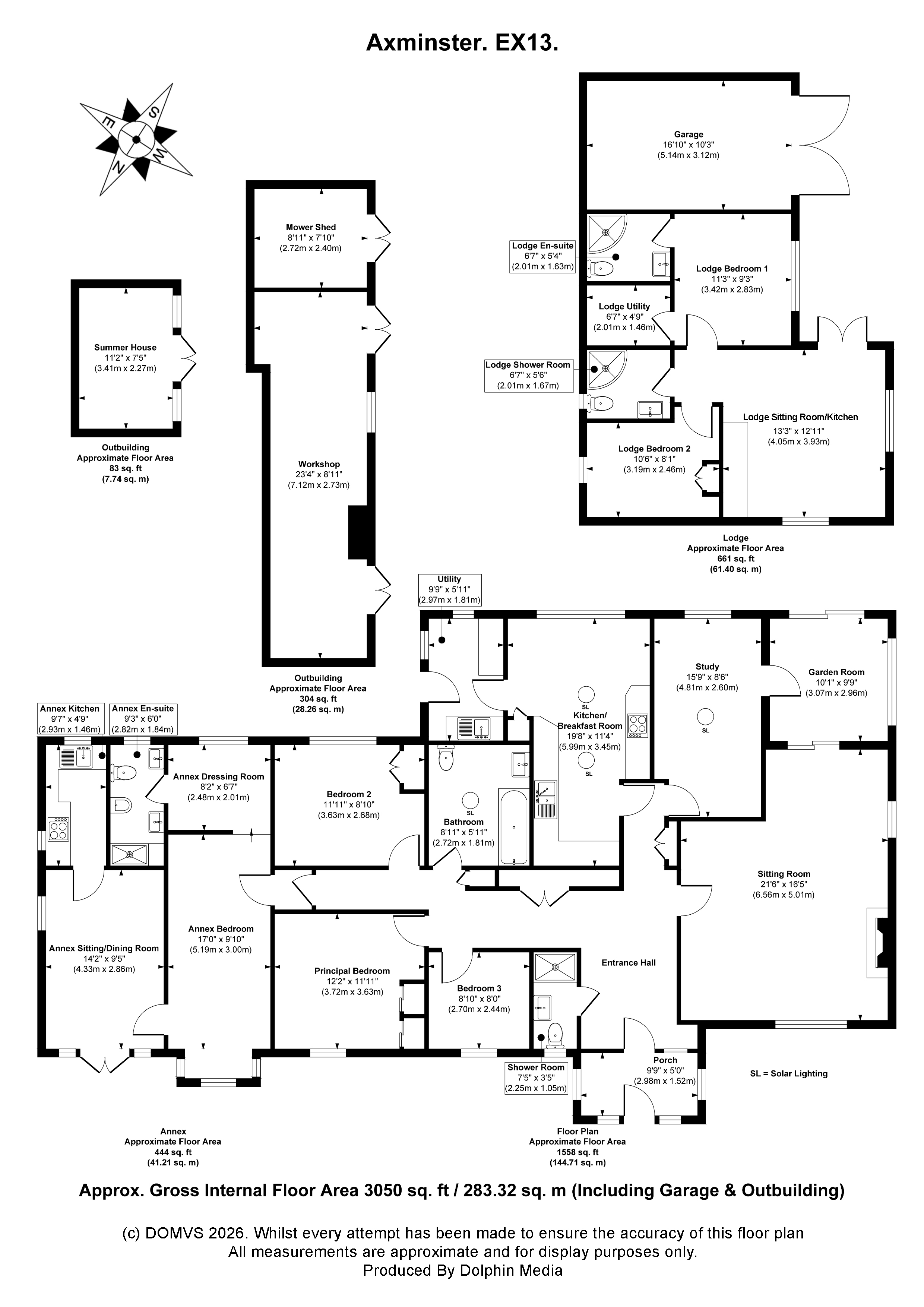 Floorplan for Axminster, Devon