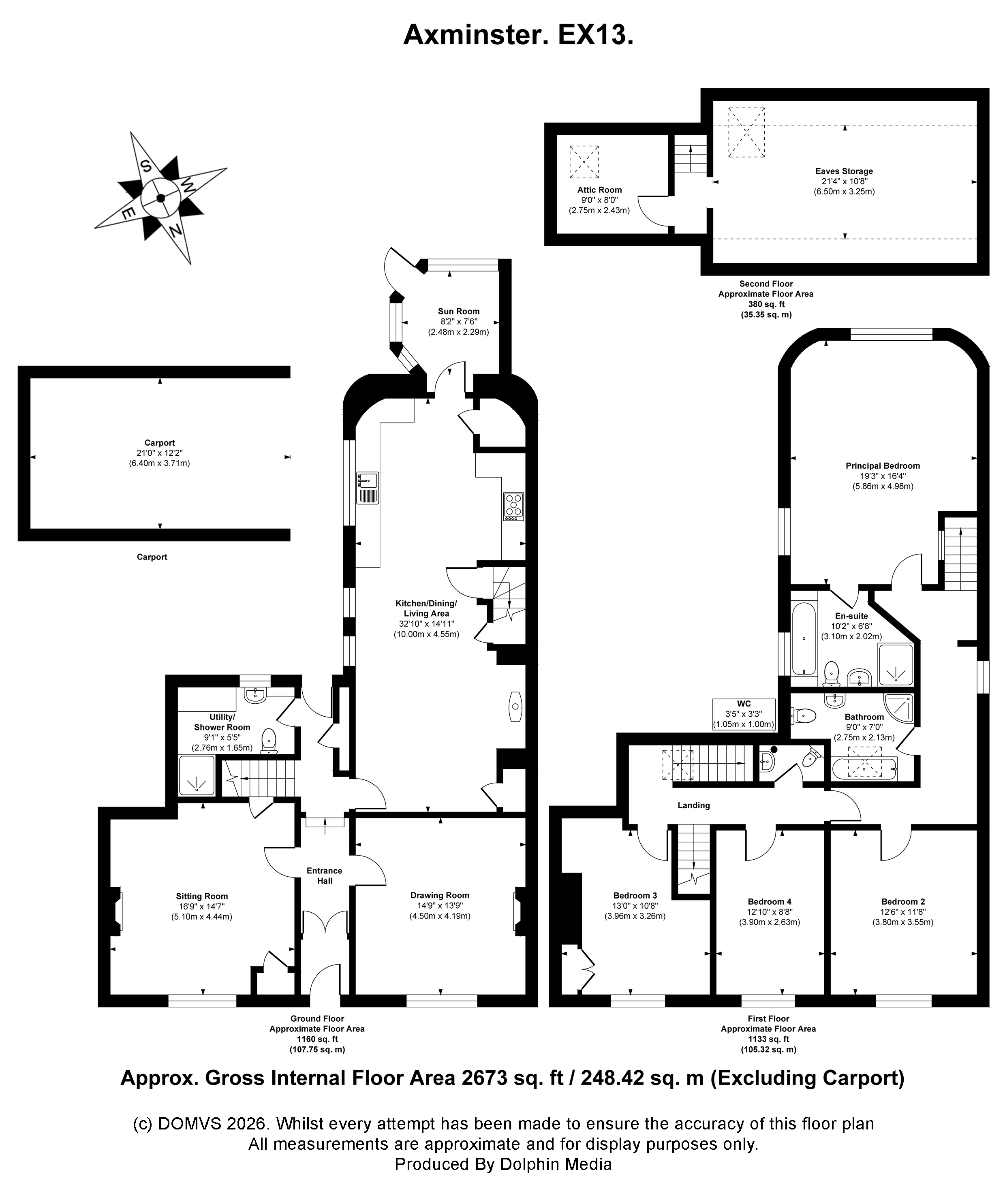 Floorplan for Axminster, Devon
