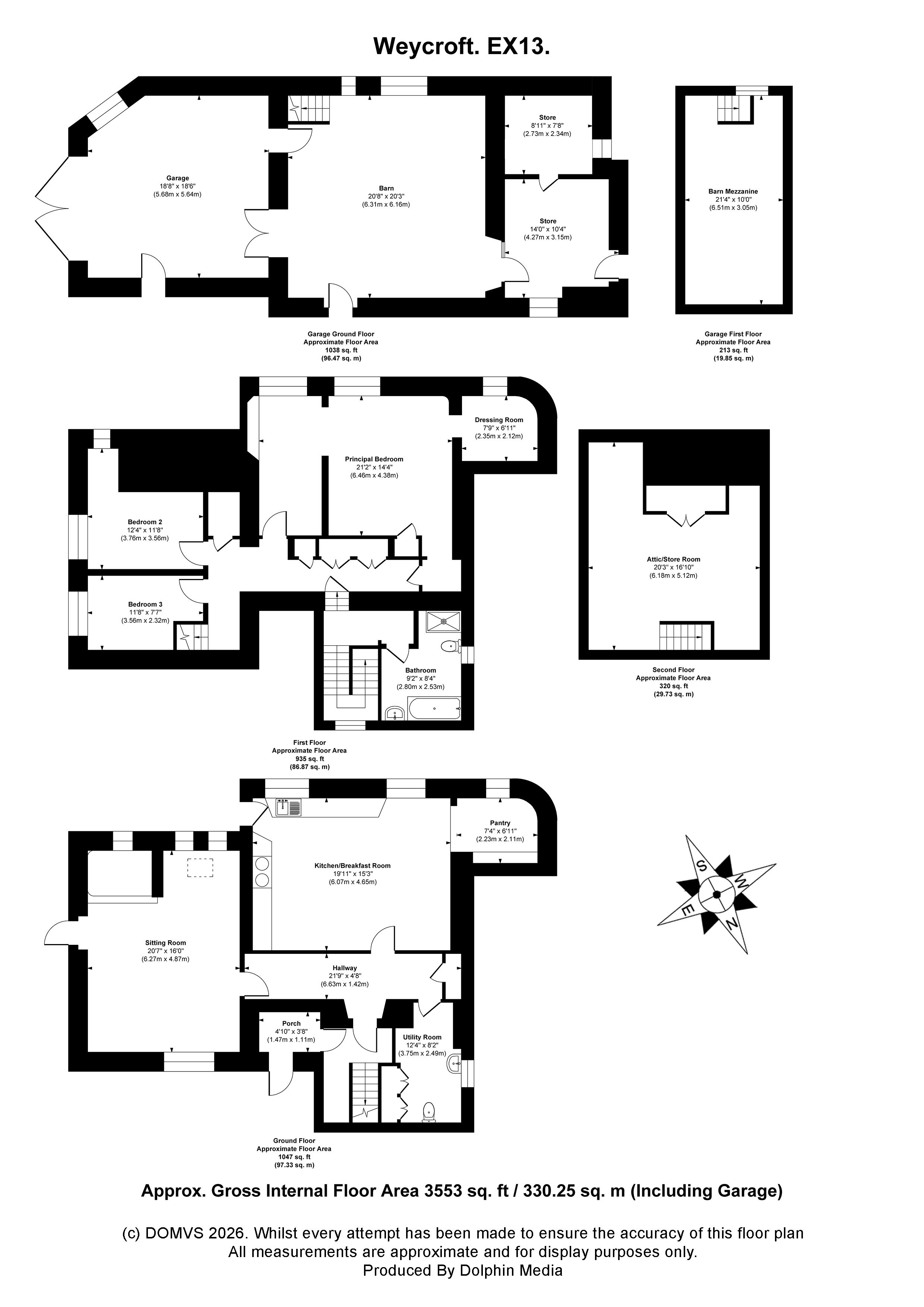 Floorplan for Weycroft, Axminster