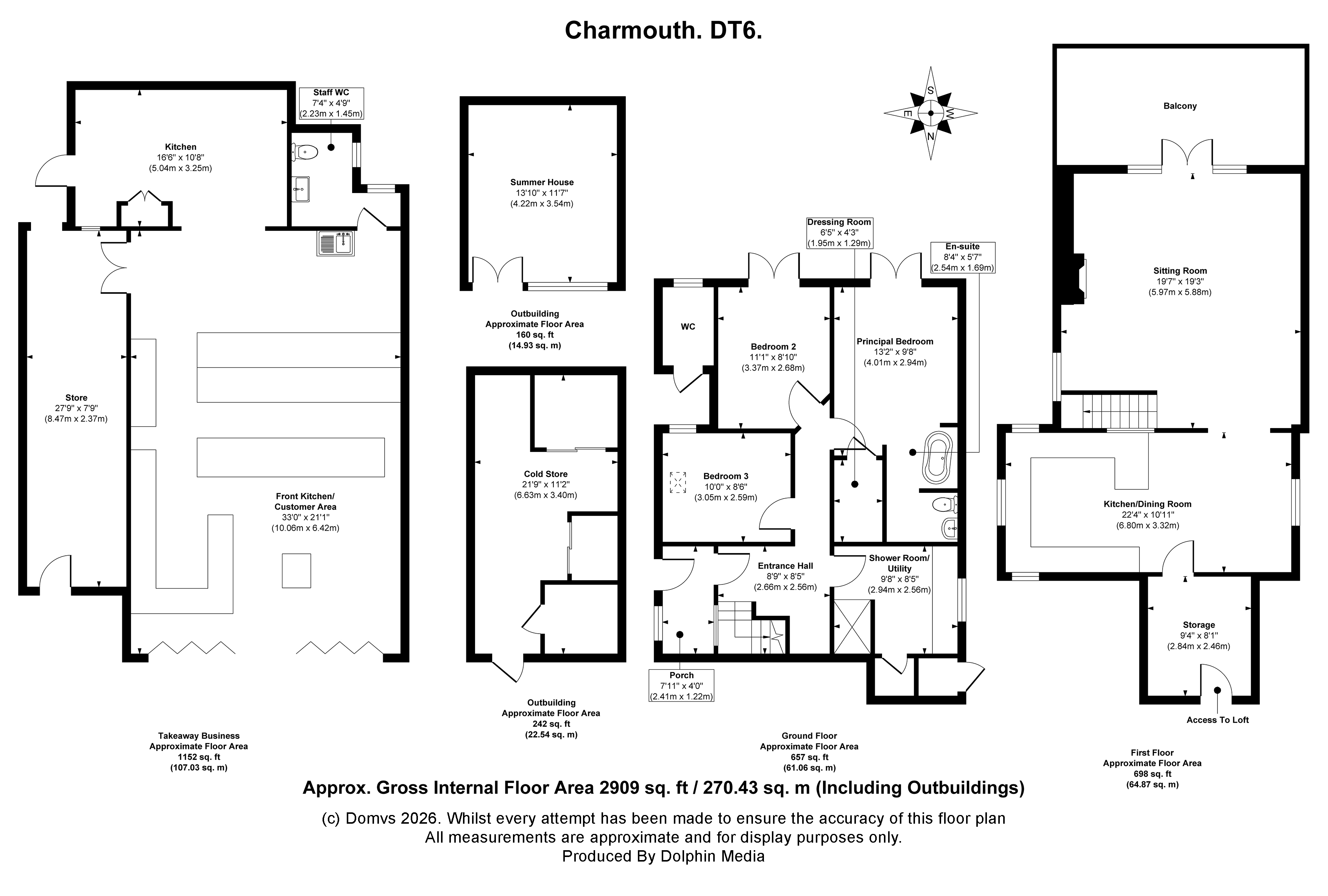 Floorplan for The Street, Charmouth, Dorset