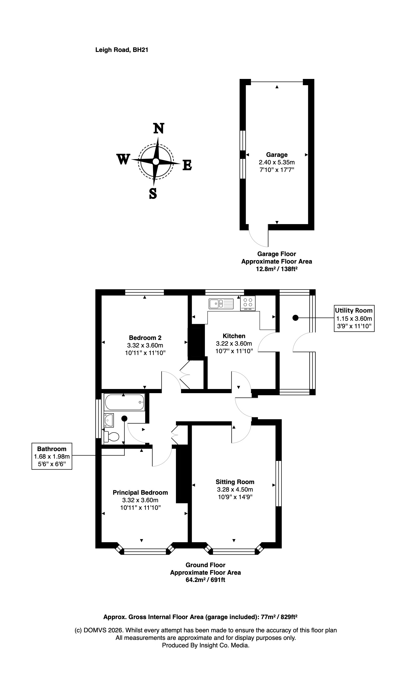 Floorplan for Wimborne, Dorset