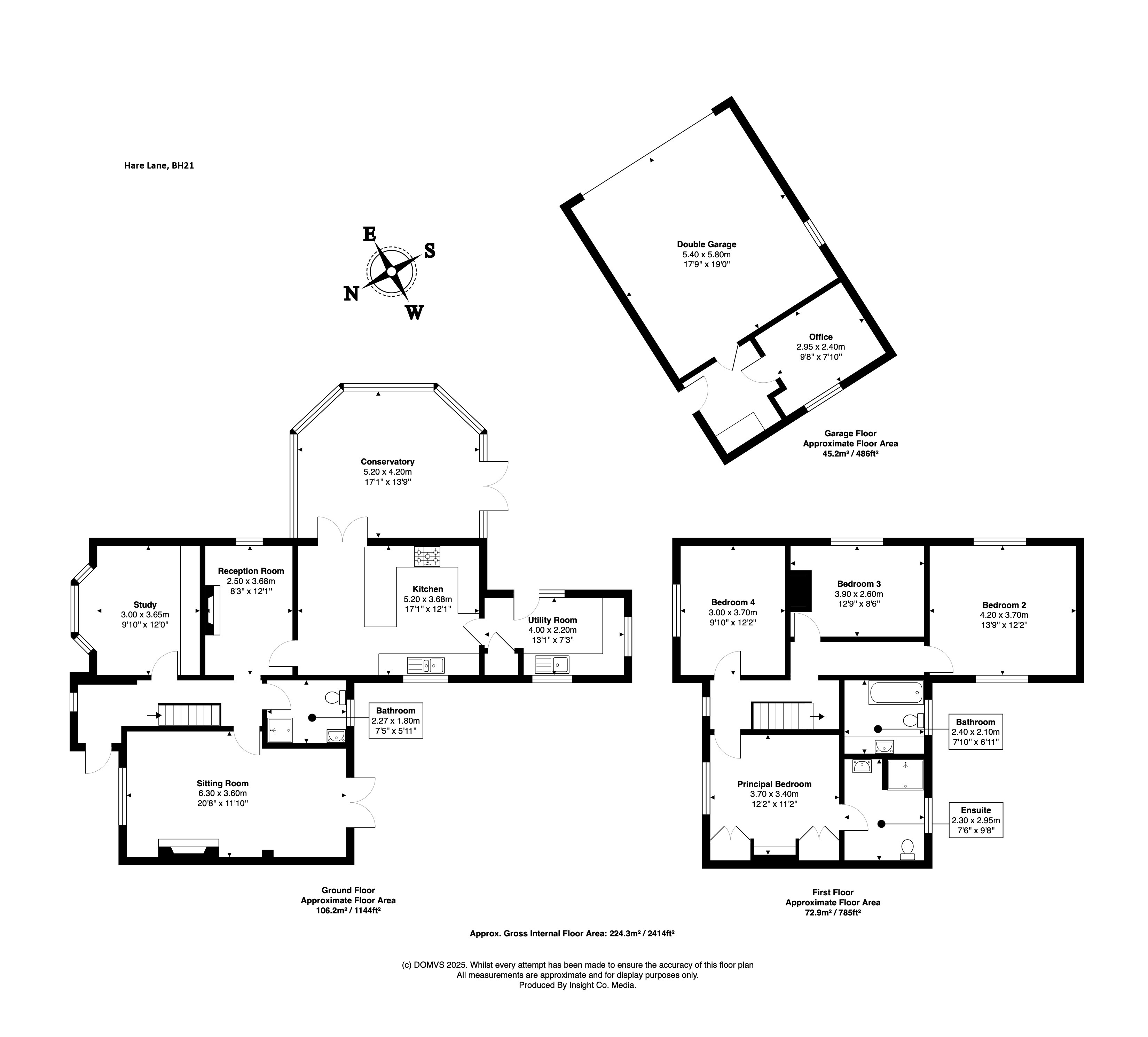 Floorplan for Cranborne, Dorset