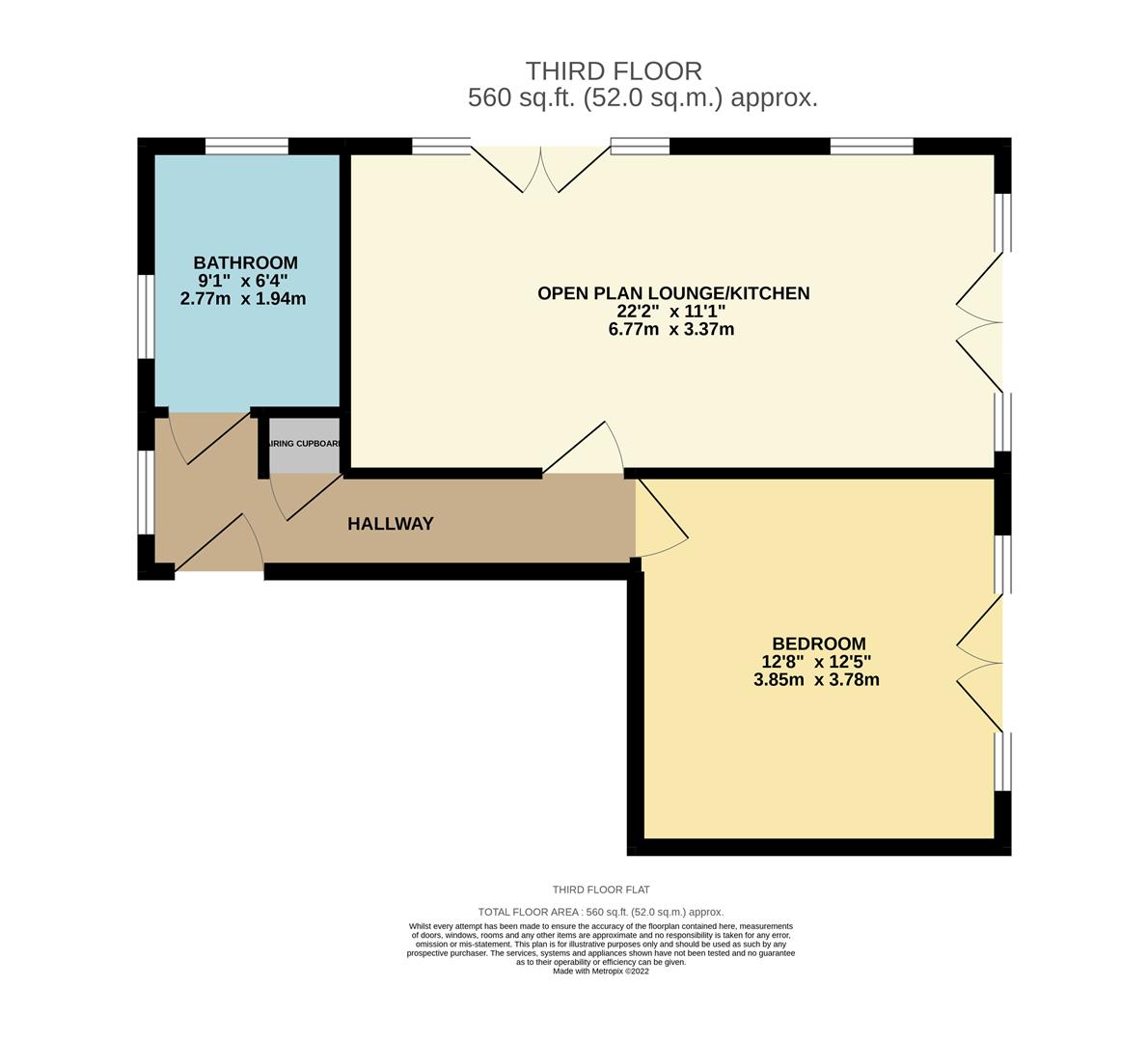 Floorplan for Corporation House, Foleshill Road