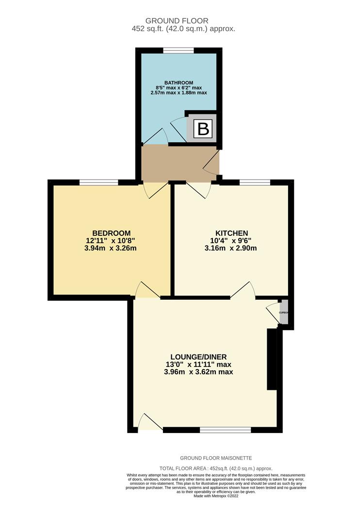 Floorplan for Goring Road, Stoke