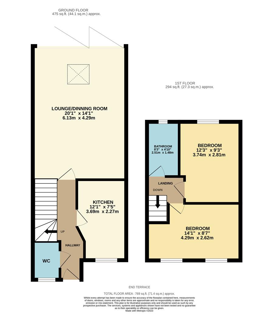 Floorplan for Linwood Drive, Walsgrave, Coventry