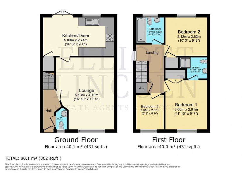 Floorplan for The Chandlers, Cowes.