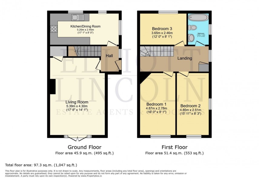Floorplan for Mountfield Road, Wroxall.