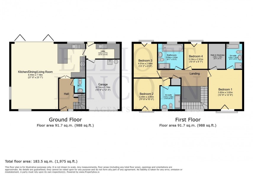 Floorplan for Oakdown, East Cowes.