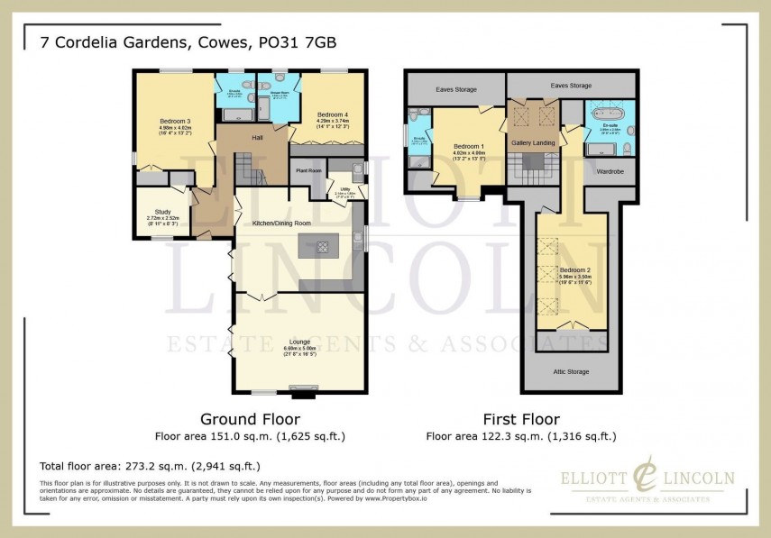 Floorplan for Cordelia Gardens, Cowes