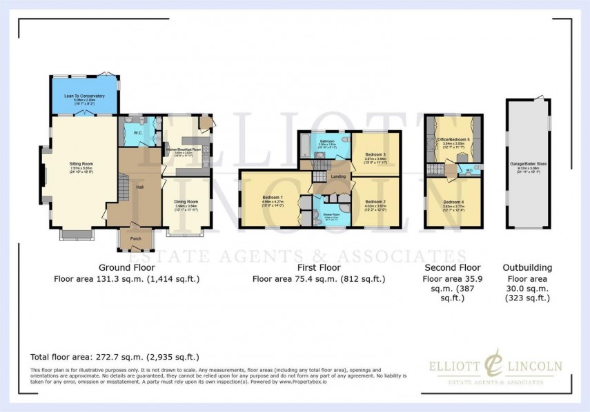 Floorplan for Swains Road, Bembridge
