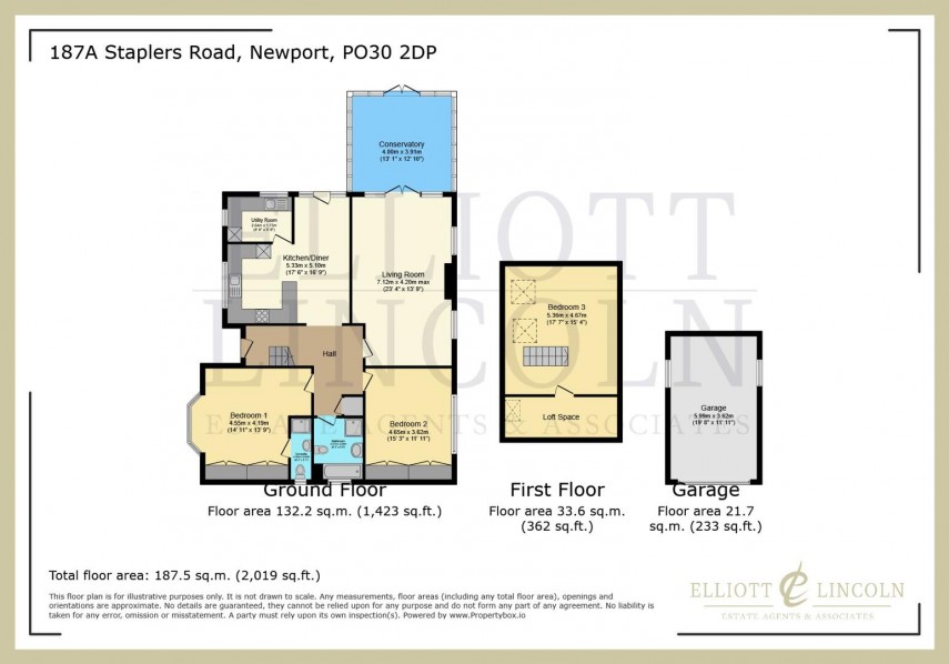 Floorplan for Staplers Road, Newport