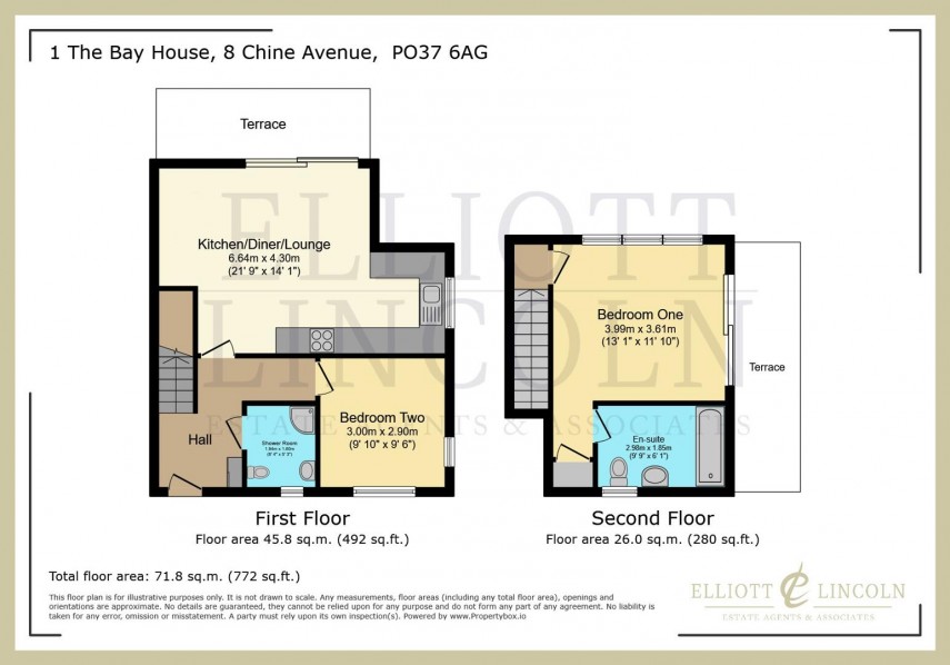 Floorplan for The Bay House, Chine Avenue, Shanklin