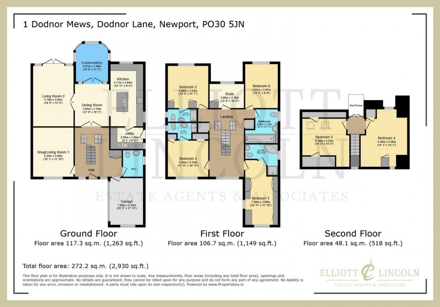 Floorplan for Meadow View, Dodnor Lane. PO30 5JN