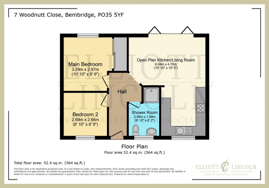 Floorplan for Woodnutt Close, Bembridge