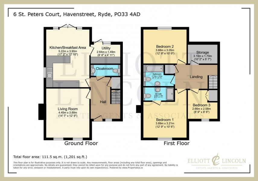 Floorplan for St Peters Court, Havenstreet