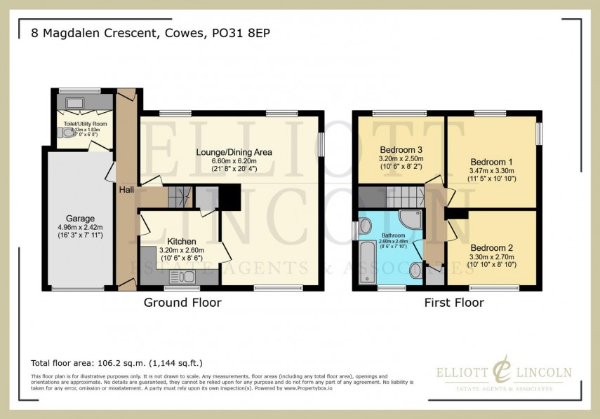 Floorplan for Magdalen Crescent, Cowes