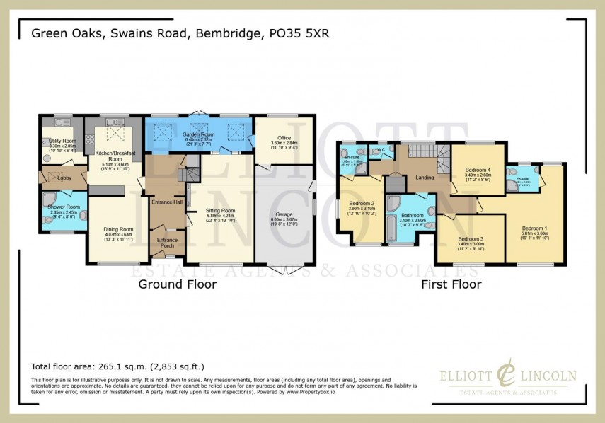Floorplan for Swains Road, Bembridge