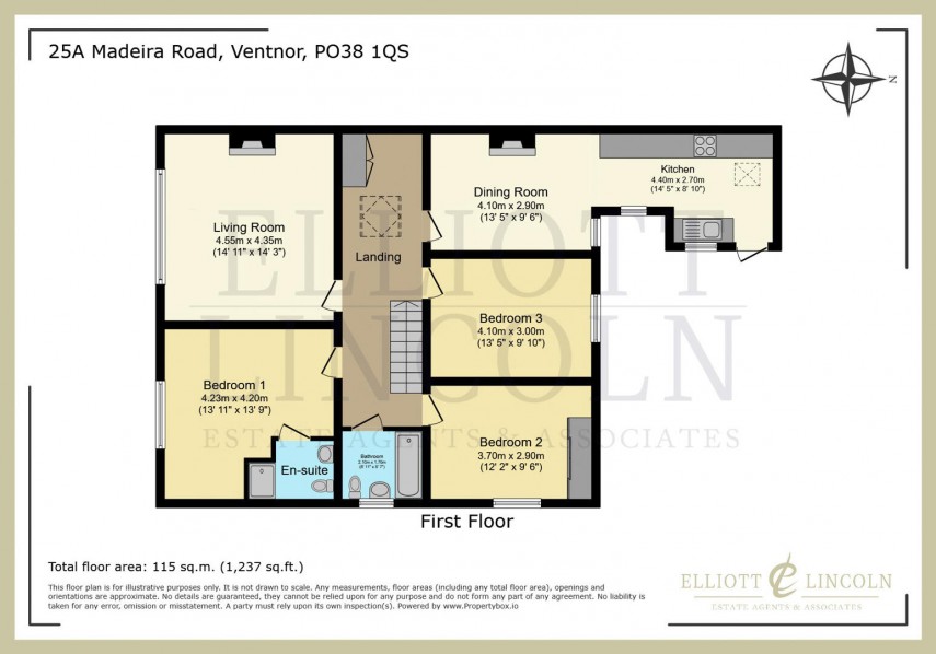 Floorplan for Madeira Road, Ventnor