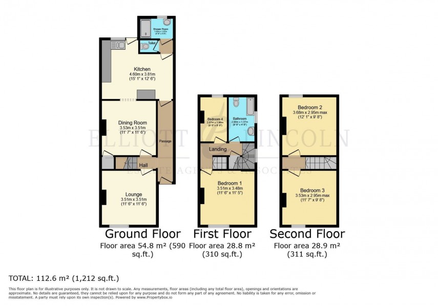Floorplan for Clarence Road, East Cowes, Isle of Wight