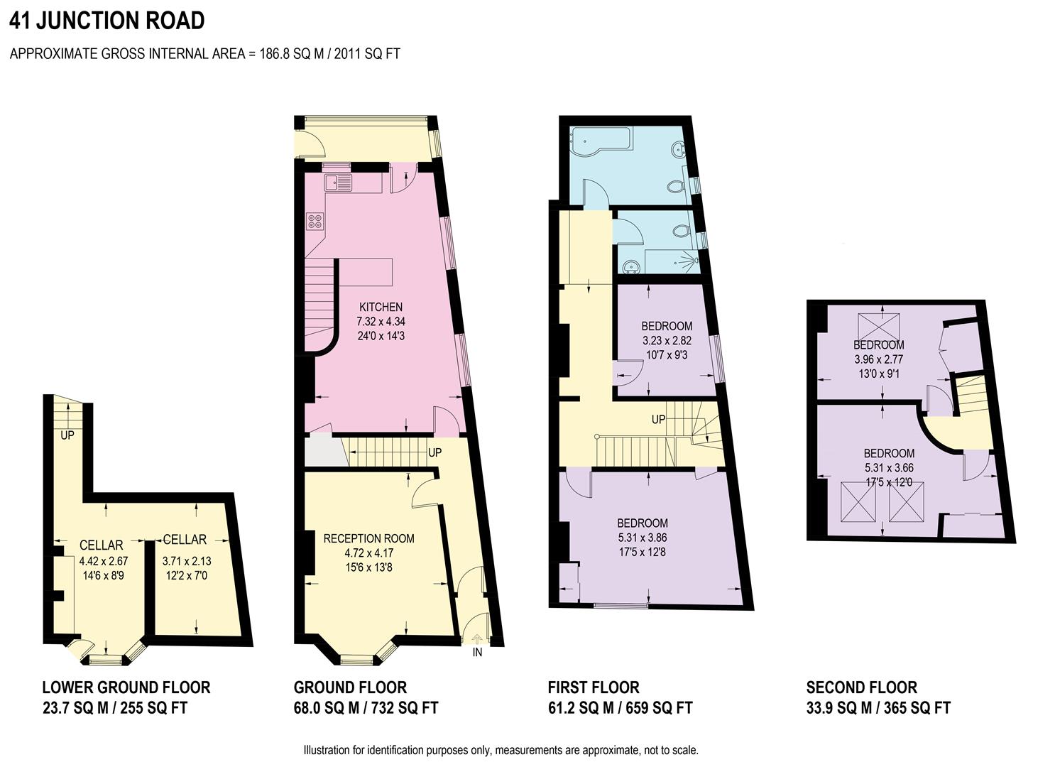 Floorplan for Junction Road, Hunters Bar, Sheffield