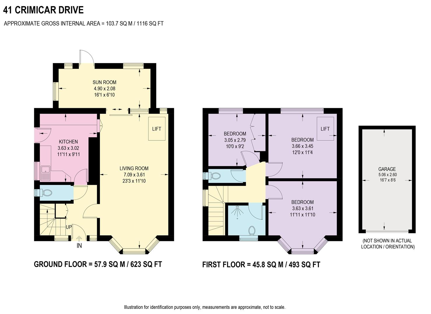 Floorplan for Crimicar Drive, Fulwood, Sheffield