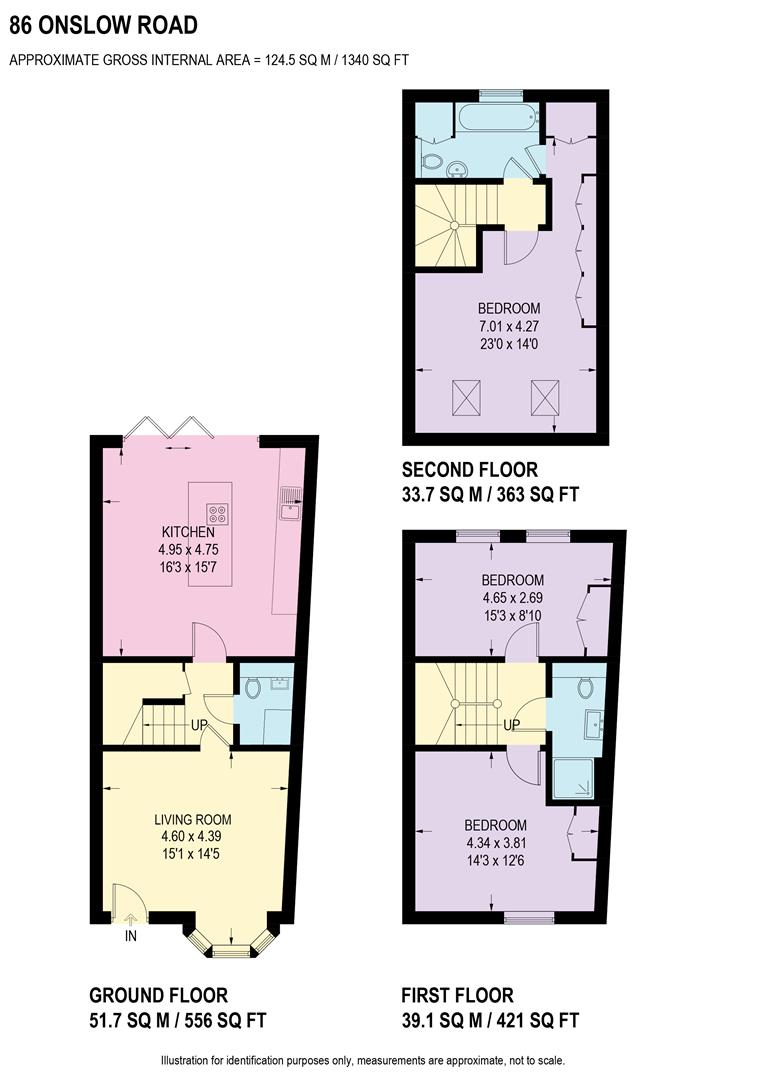 Floorplan for Onslow Road, Sheffield