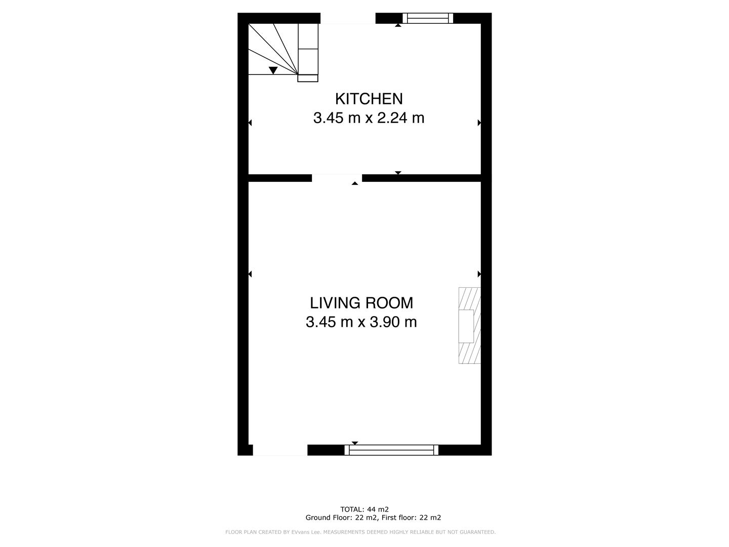 Floorplan for Longfield Road, Crookes, Sheffield